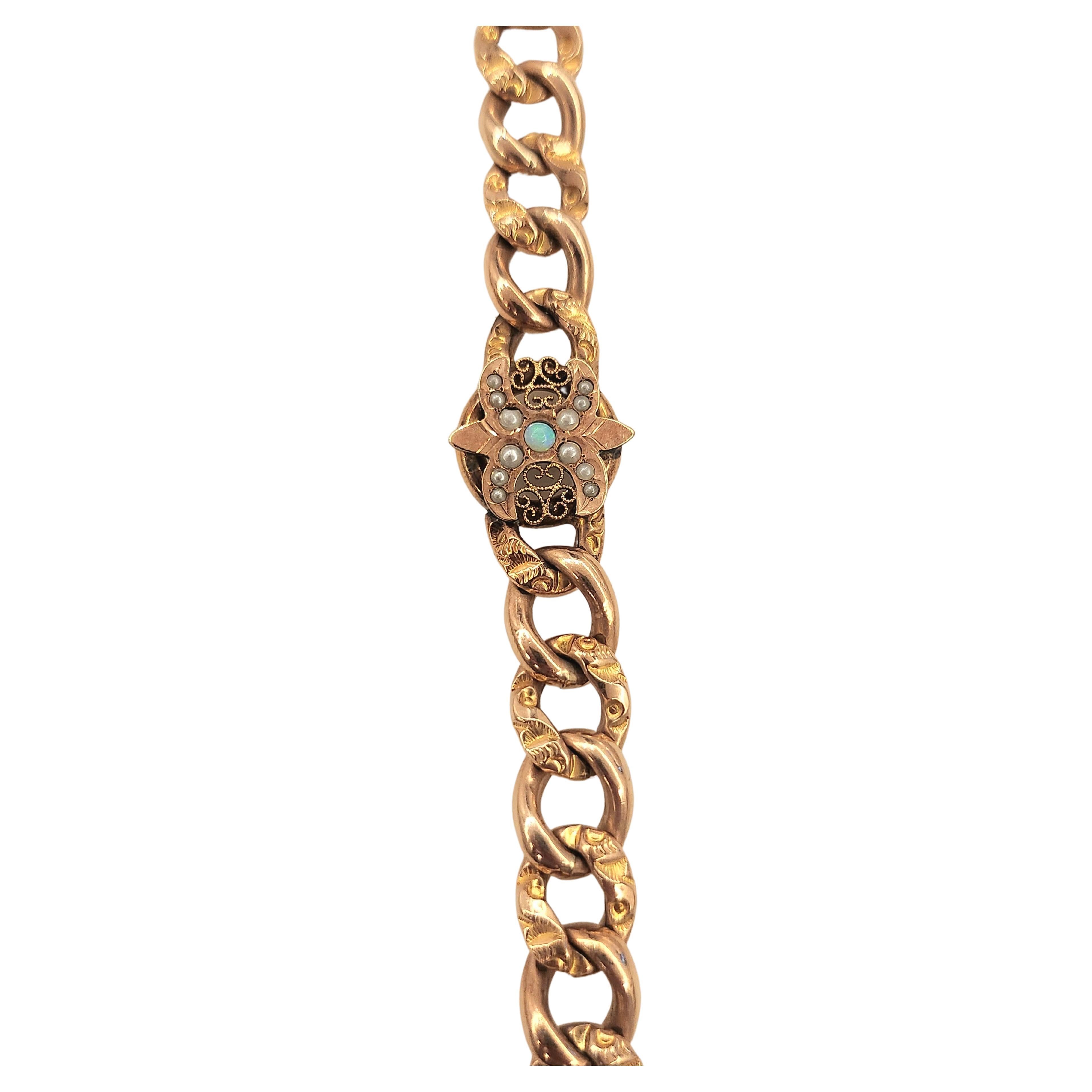 Antique Cam&Co Gold Filled Link Bracelet 2