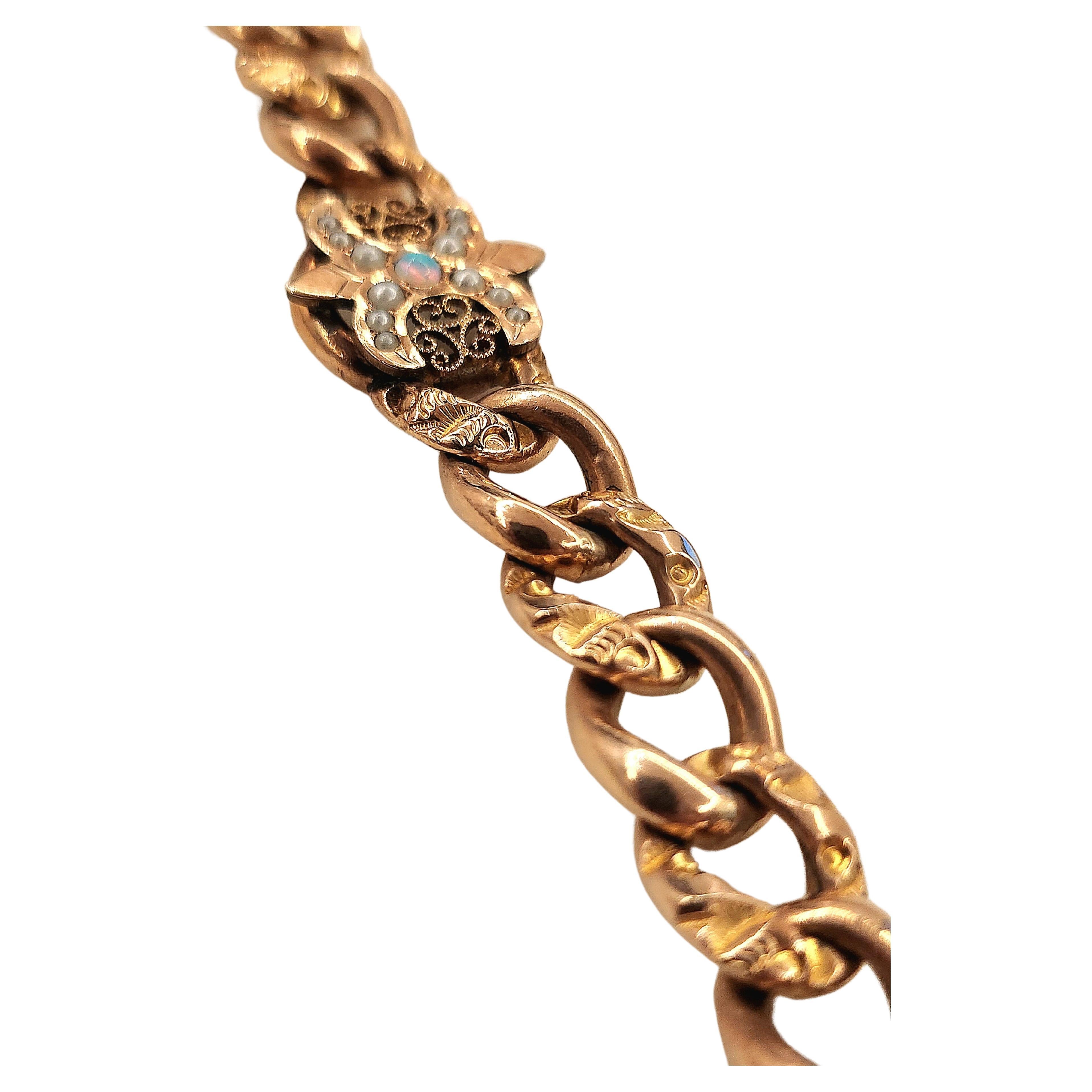 Antique Cam&Co Gold Filled Link Bracelet 3