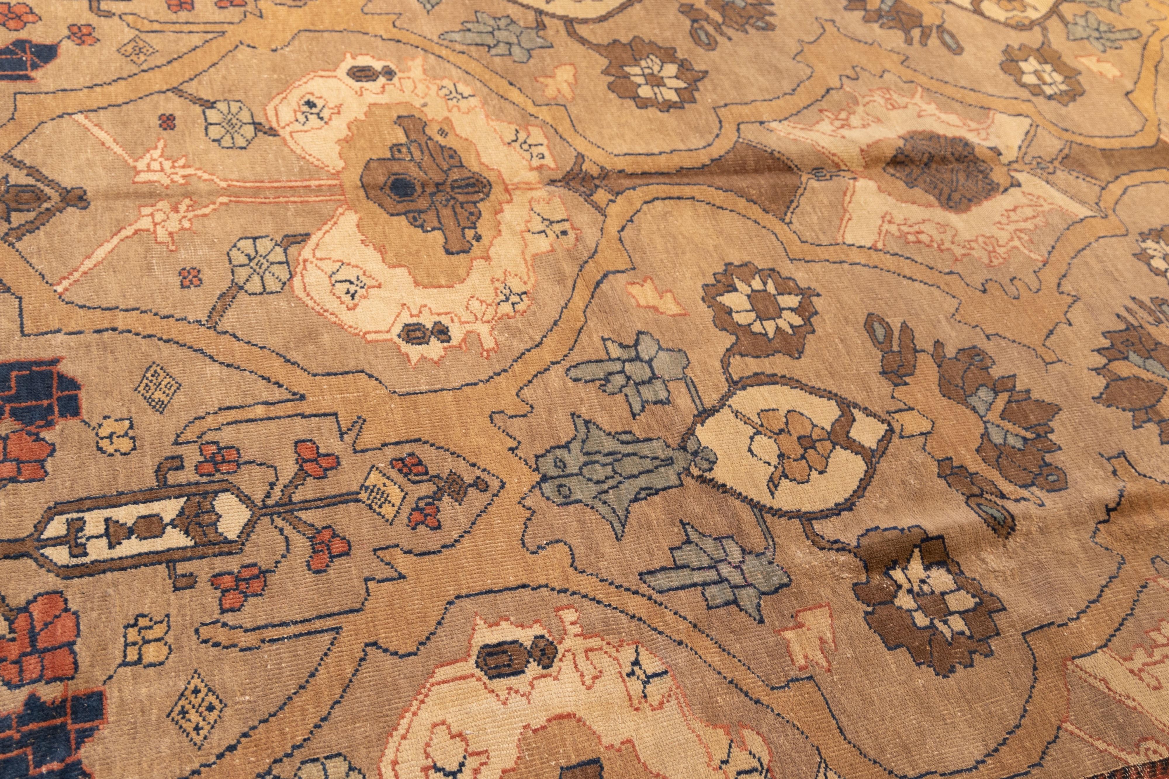 Persian Antique Camel field  Mahal late 19th century For Sale
