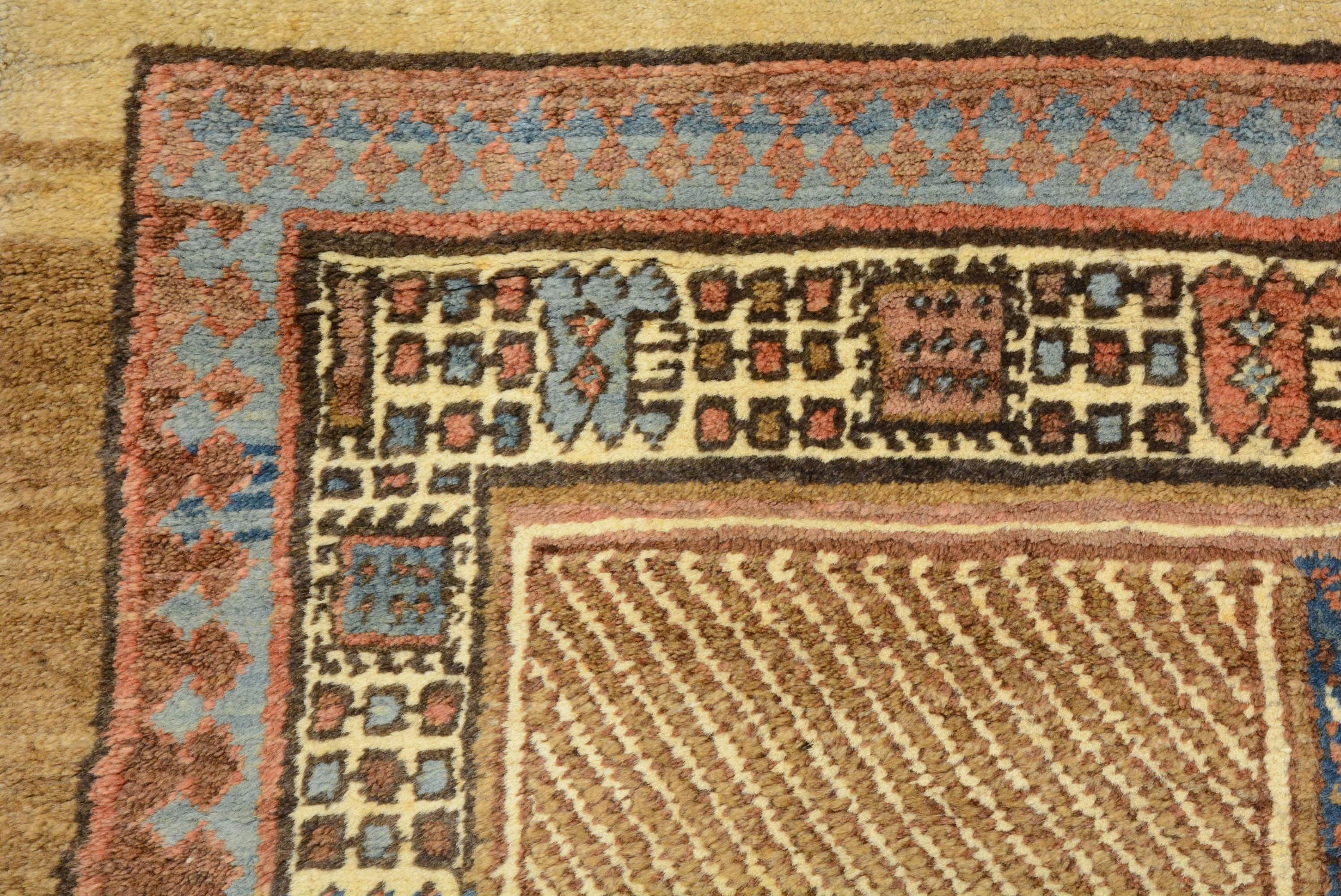 Woven Antique Camel Hair Bakshaish Rug For Sale