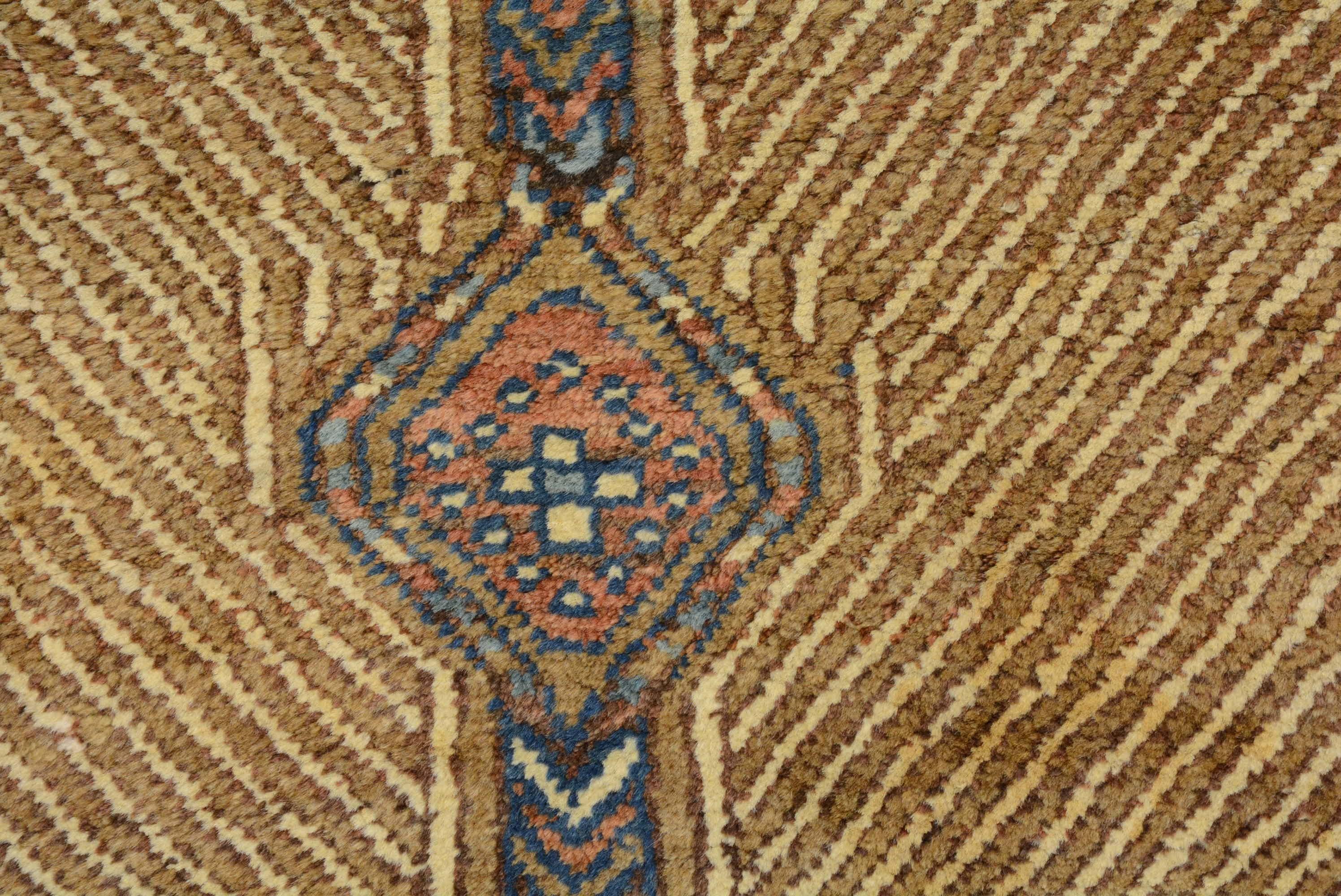 Antique Camel Hair Bakshaish Rug In Good Condition For Sale In Closter, NJ
