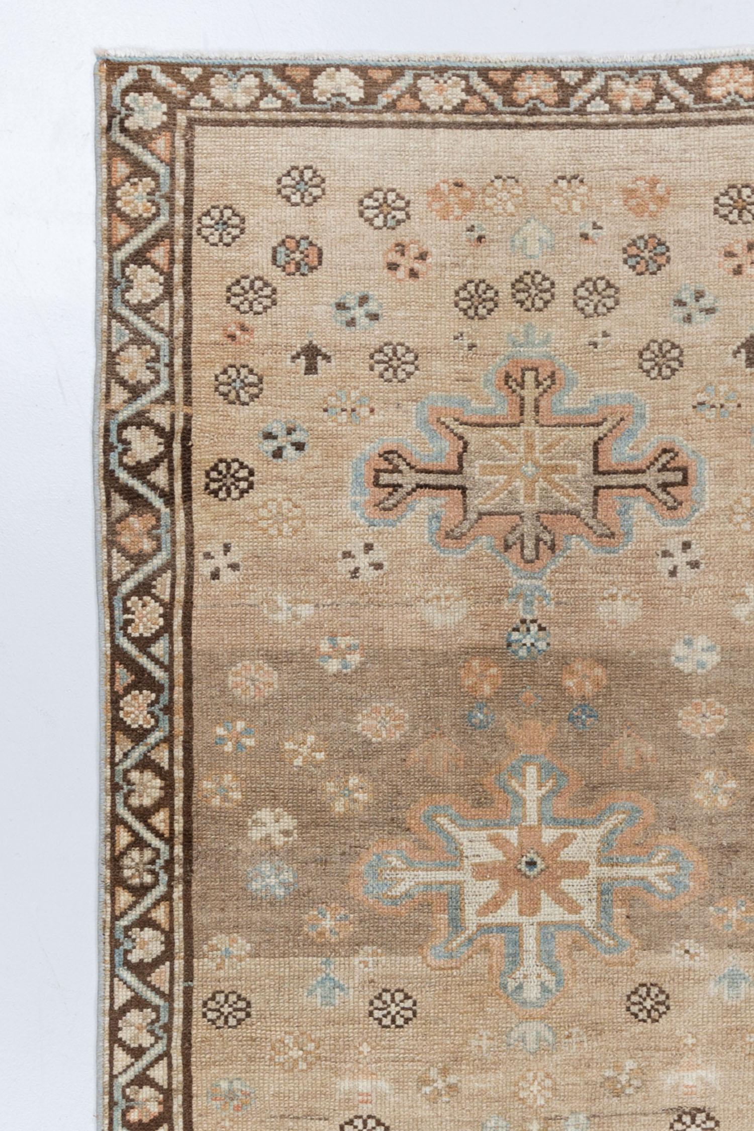 Persian Antique Camel Hair Sarab Rug S-R5541 For Sale