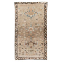 Ancien tapis Sarab en poils de camel S-R5541