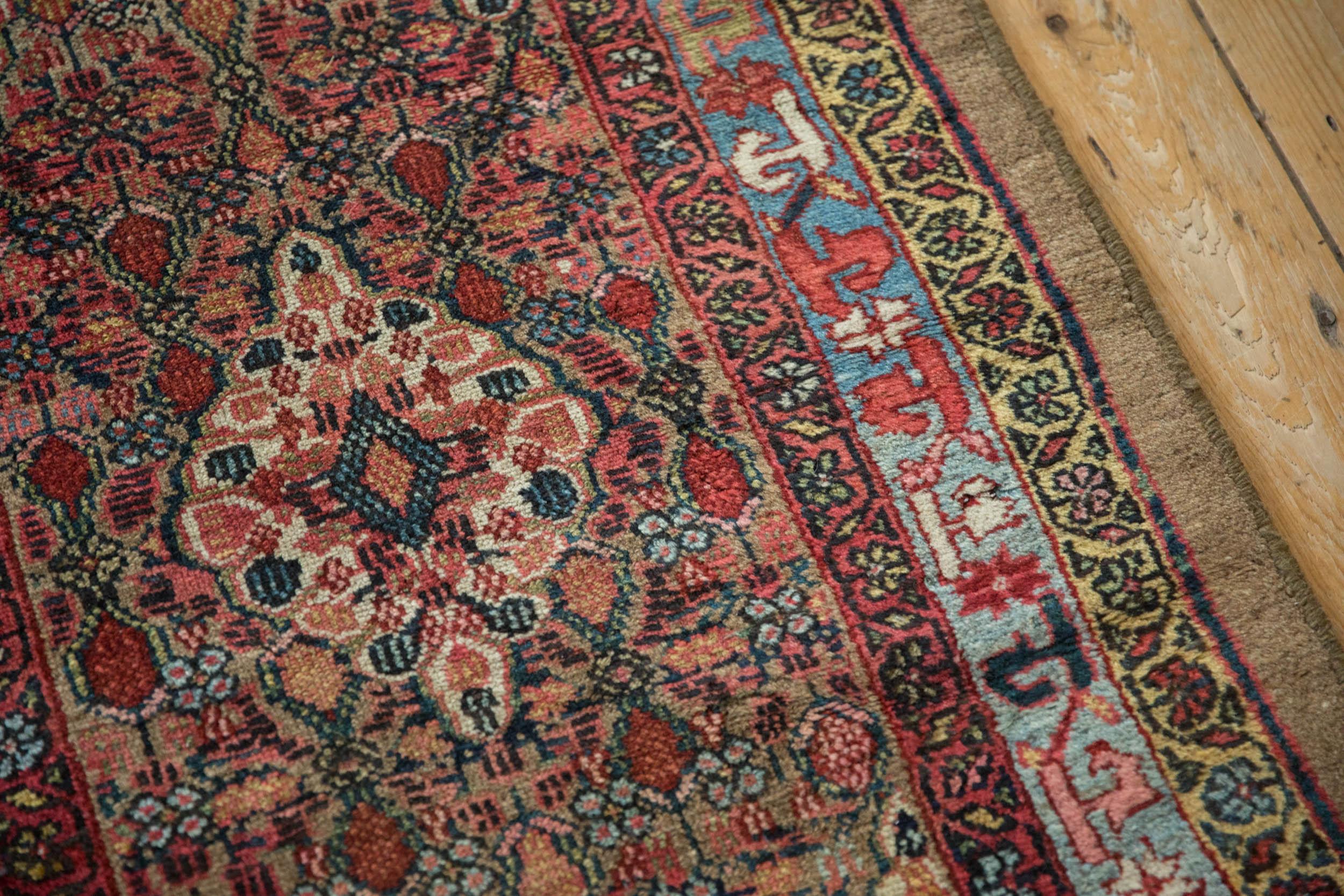 Antique Camel Hair Serab Rug Runner For Sale 3