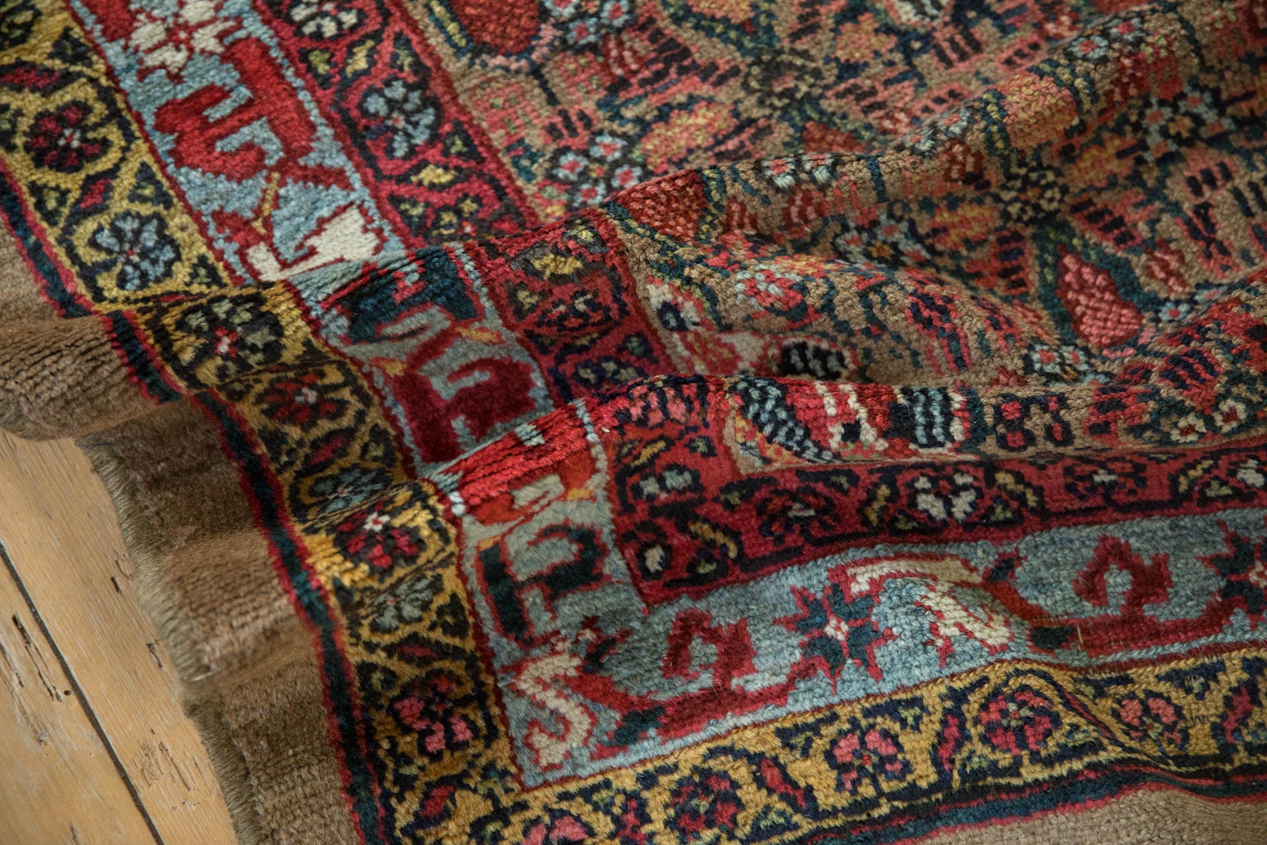 Antique Camel Hair Serab Rug Runner For Sale 4
