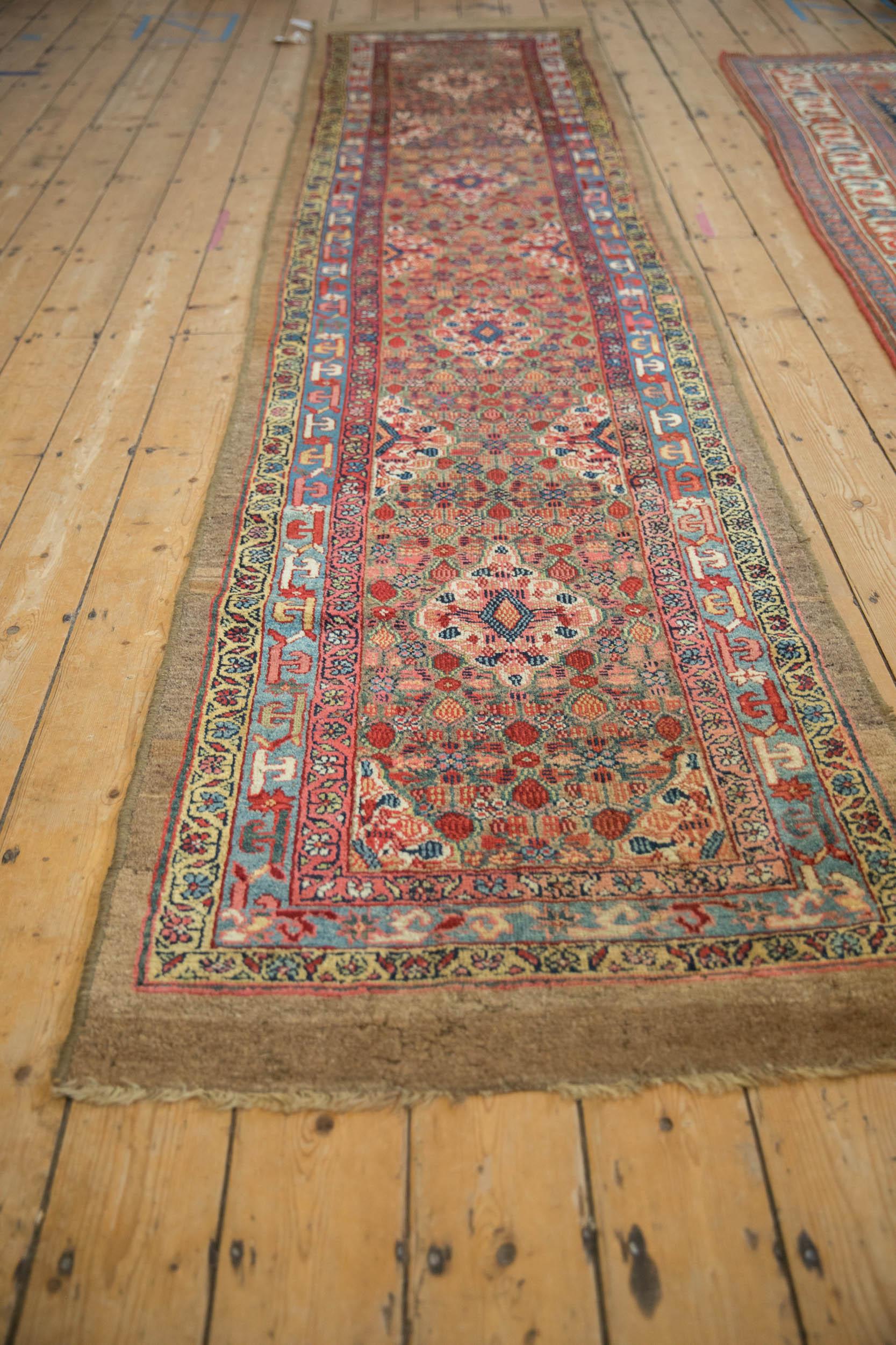 Persian Antique Camel Hair Serab Rug Runner For Sale