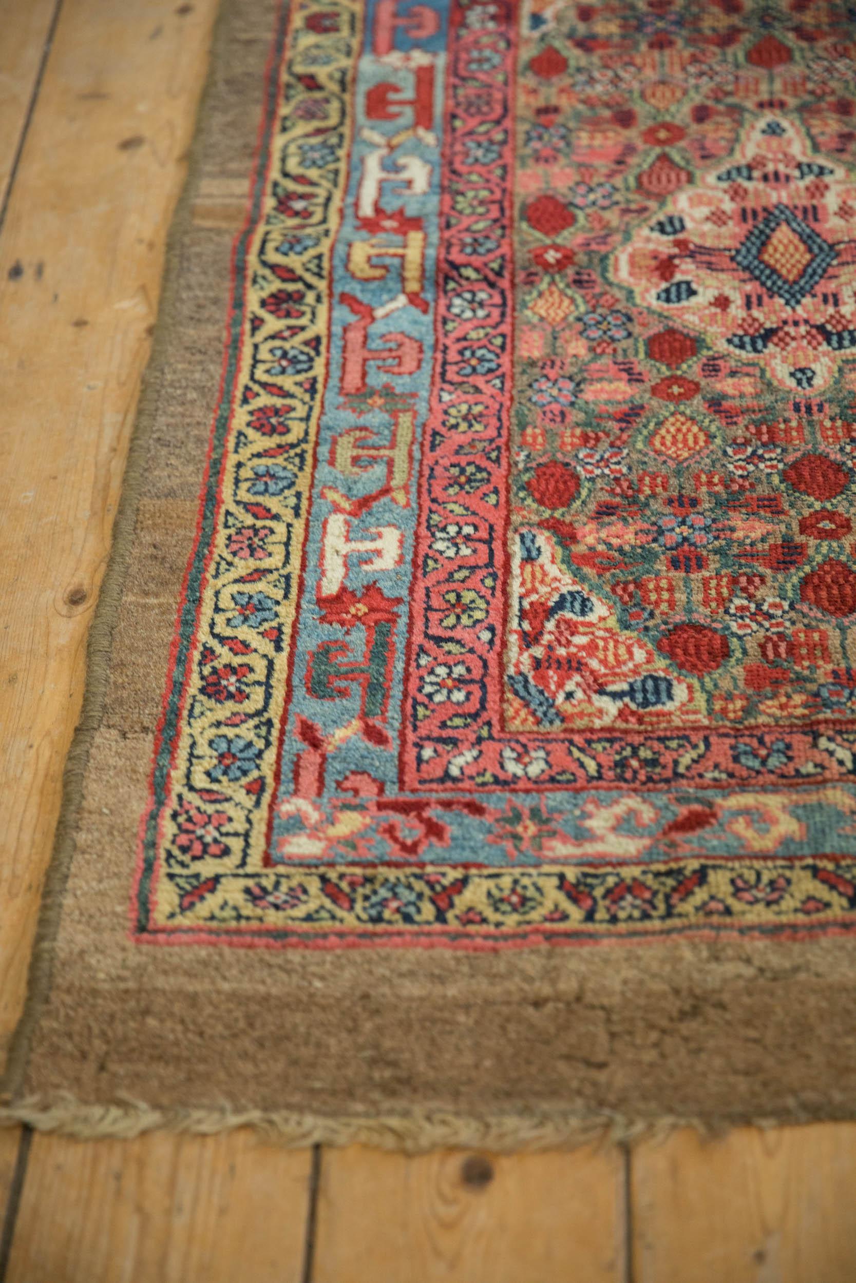 Hand-Knotted Antique Camel Hair Serab Rug Runner For Sale
