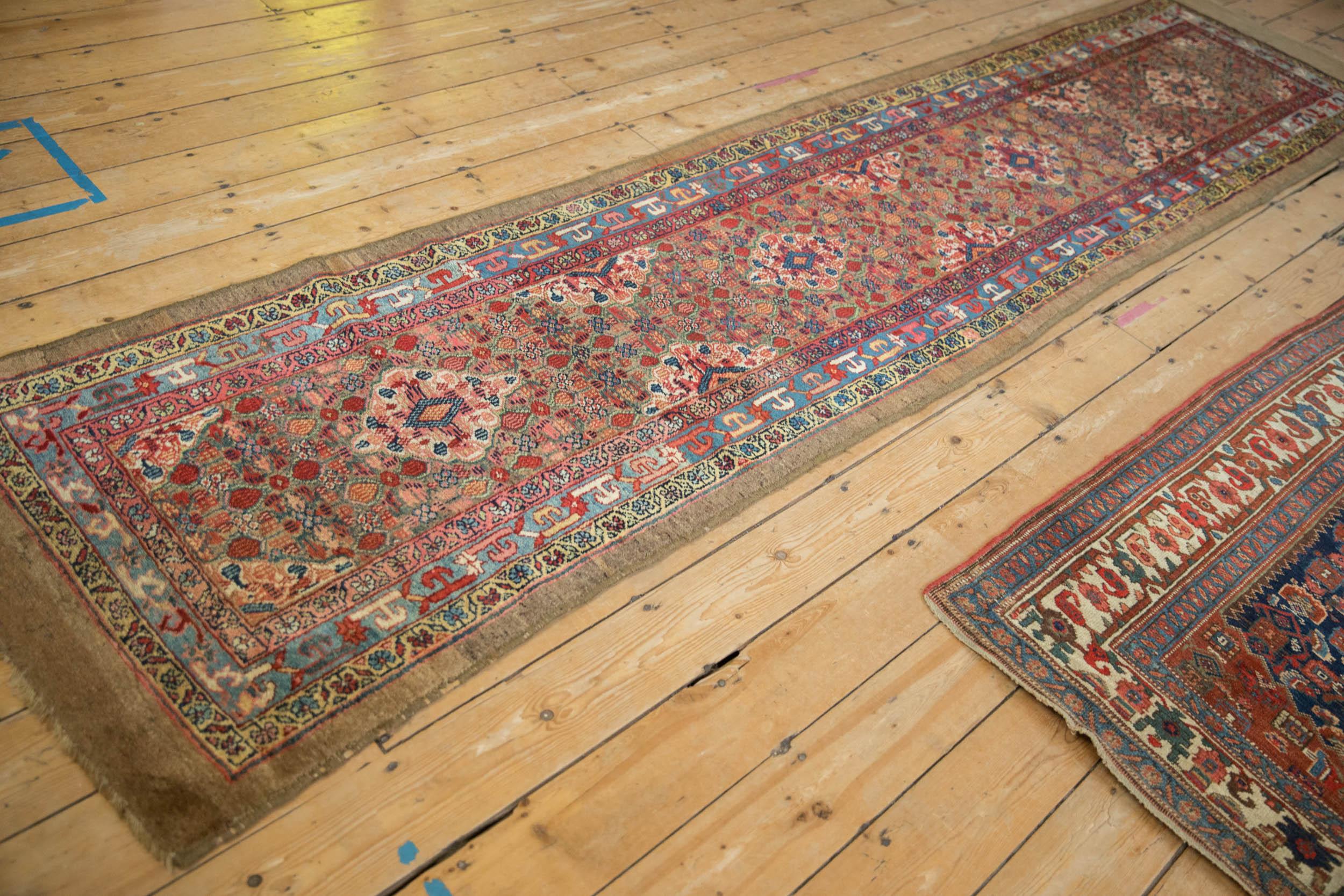 Antique Camel Hair Serab Rug Runner In Good Condition For Sale In Katonah, NY