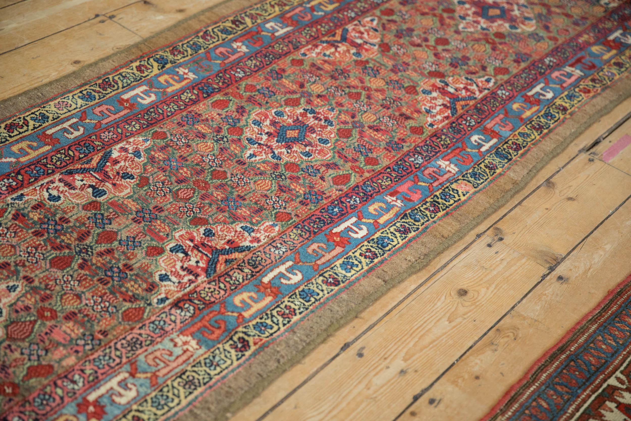Early 20th Century Antique Camel Hair Serab Rug Runner For Sale
