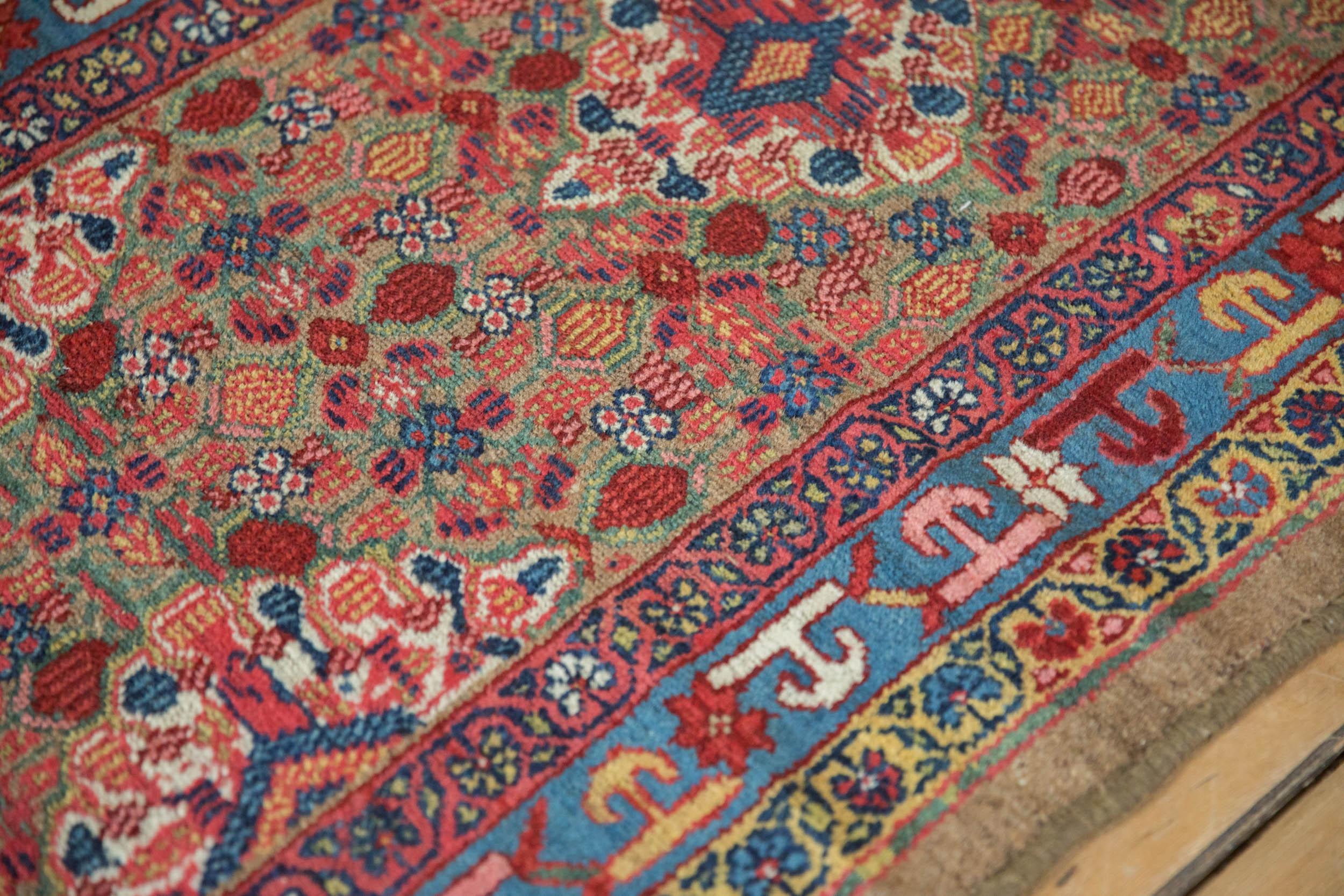 Wool Antique Camel Hair Serab Rug Runner For Sale