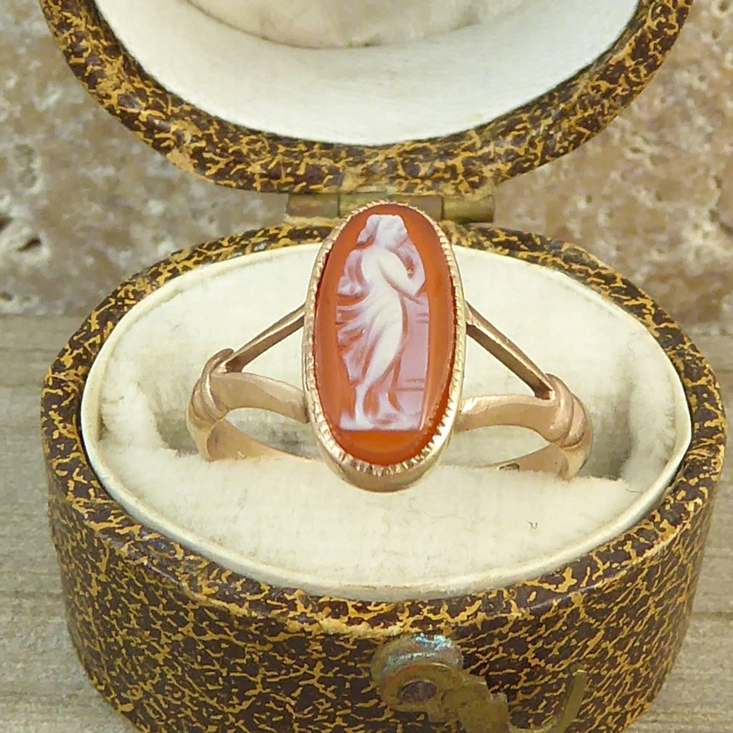 rose cameo ring