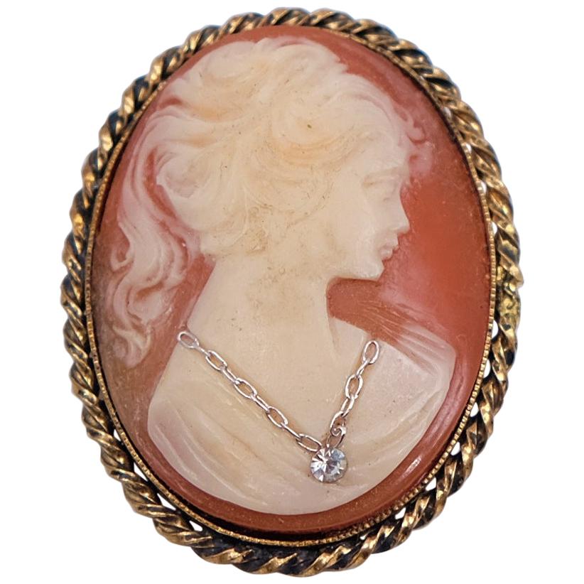 Antique Cameo Victorian brooch For Sale
