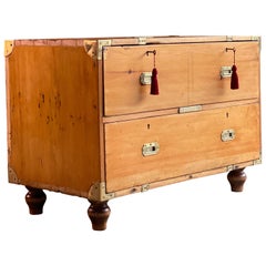 Antique Campaign Chest of Drawers 19th Century circa 1890 Number 44