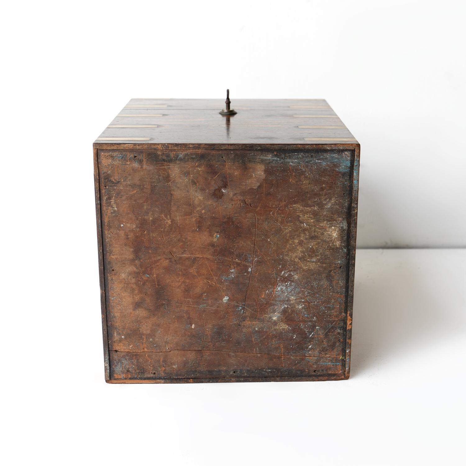 Antique Campaign Decanter Box, Coromandel With Brass Fittings, 19th Century 12