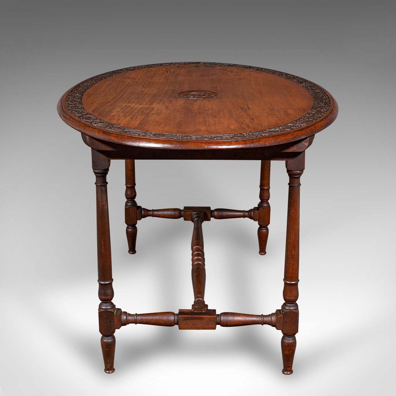Ancienne table de mess Campaigner, anglaise, noyer, ovale, occasionnelle, victorienne, 1900 Bon état - En vente à Hele, Devon, GB