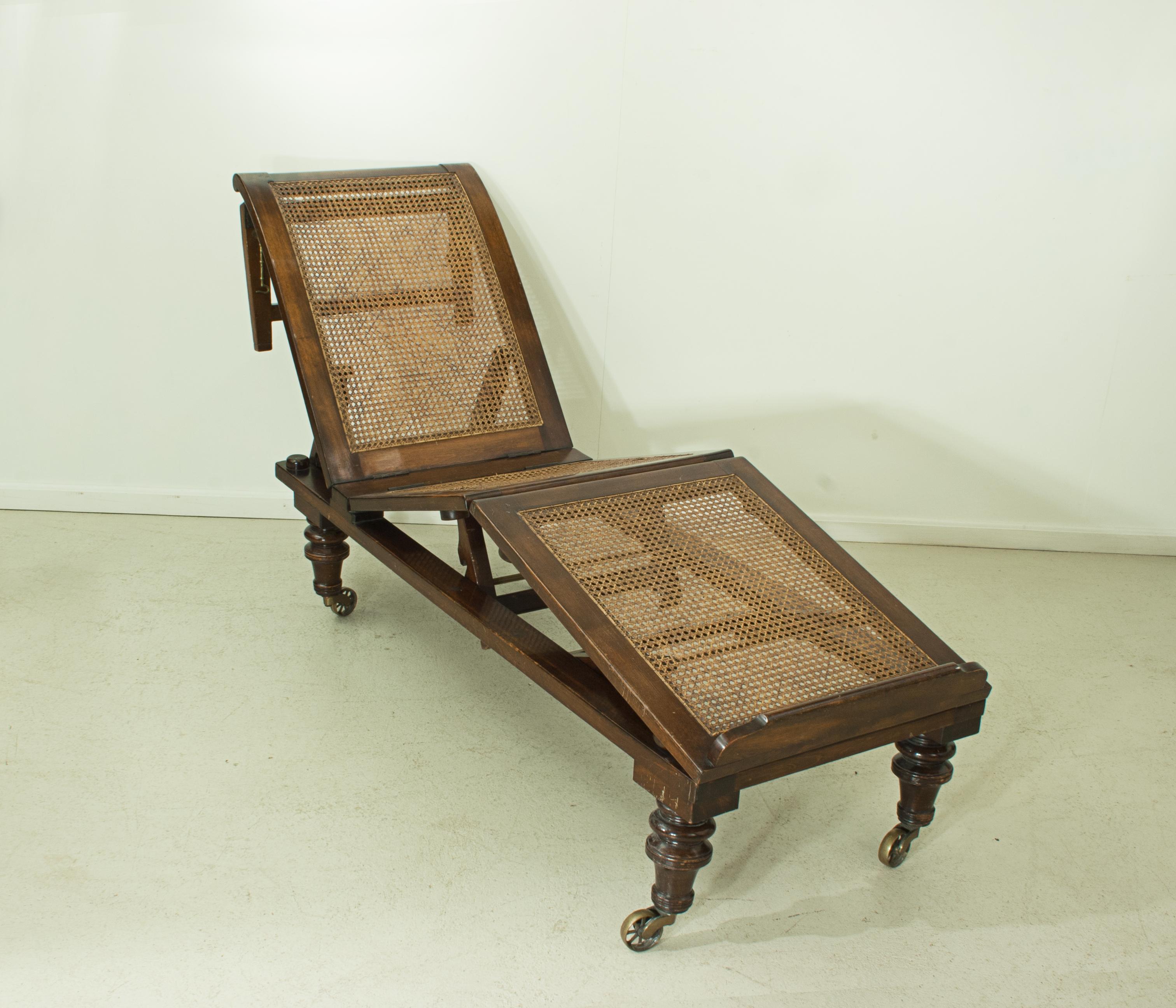 Antique Campaign Reclining Day Bed by Alfred Carter's Patent 2