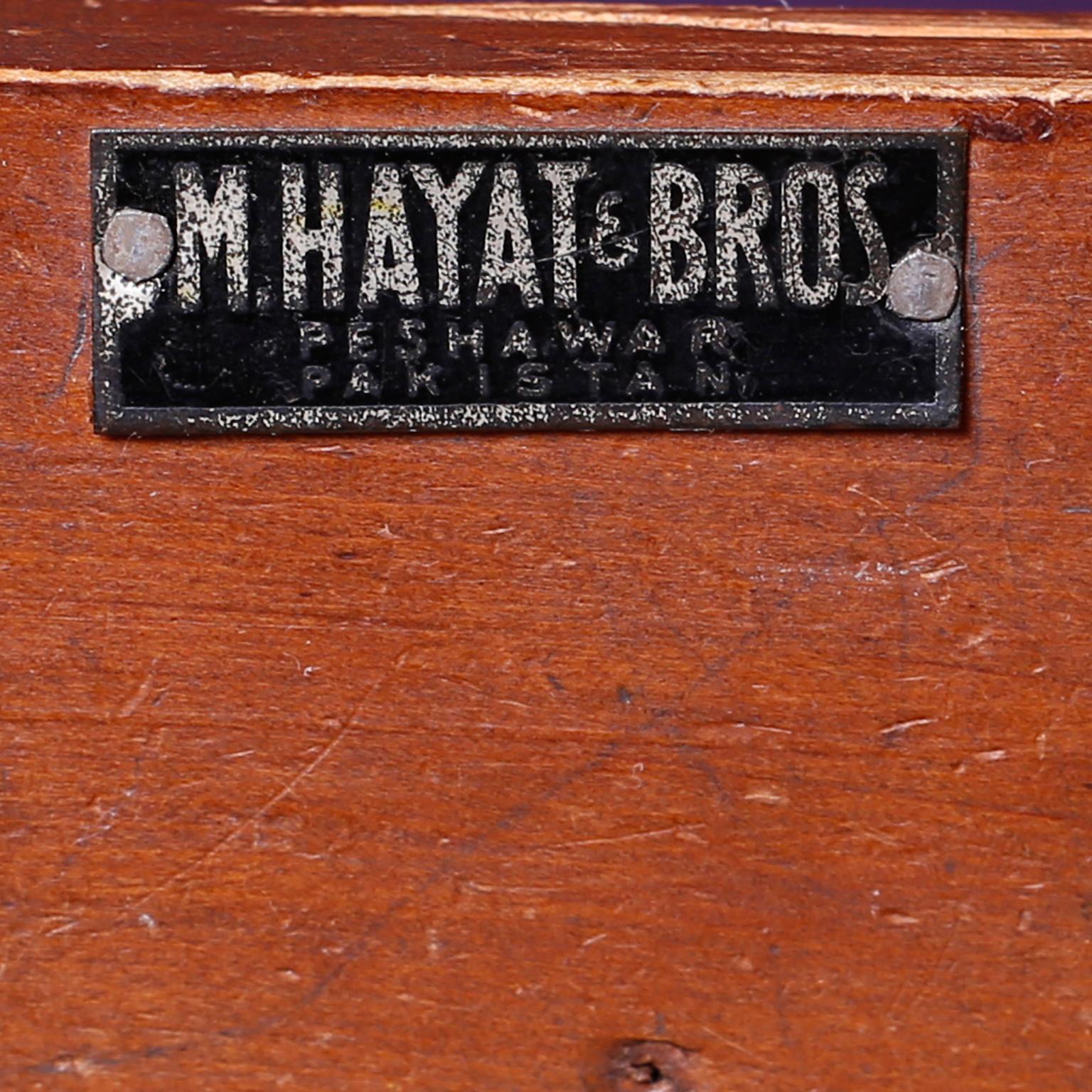 Antique Campaign Rosewood Chest by M. Hayat & Bros 3