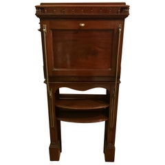 Antique Campaign Style Wall Desk