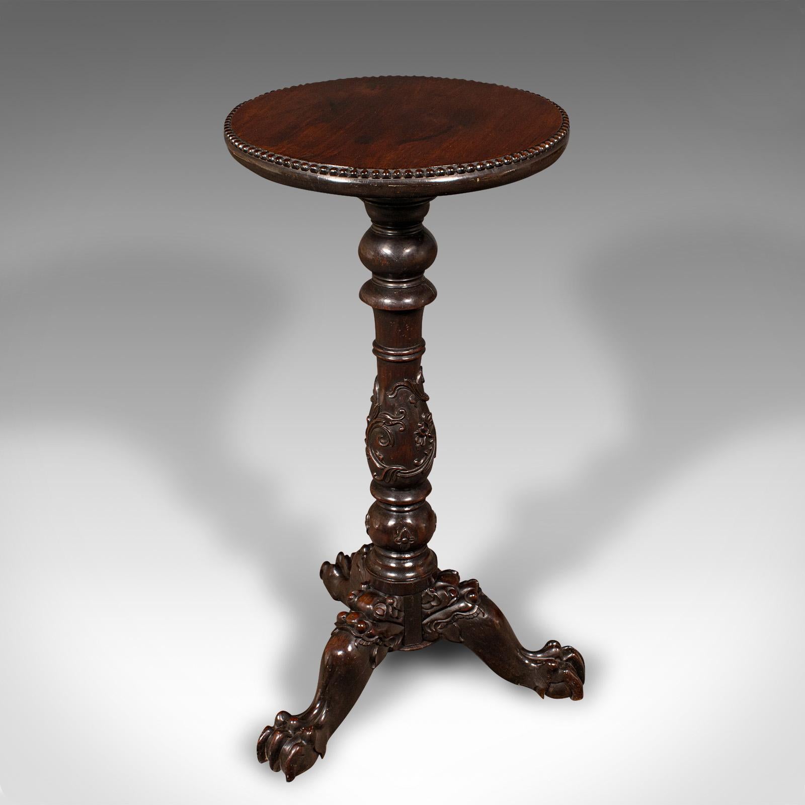XIXe siècle Antique Campaigner Torchere, English, Side Table, Planter Stand, William IV, 1835 en vente