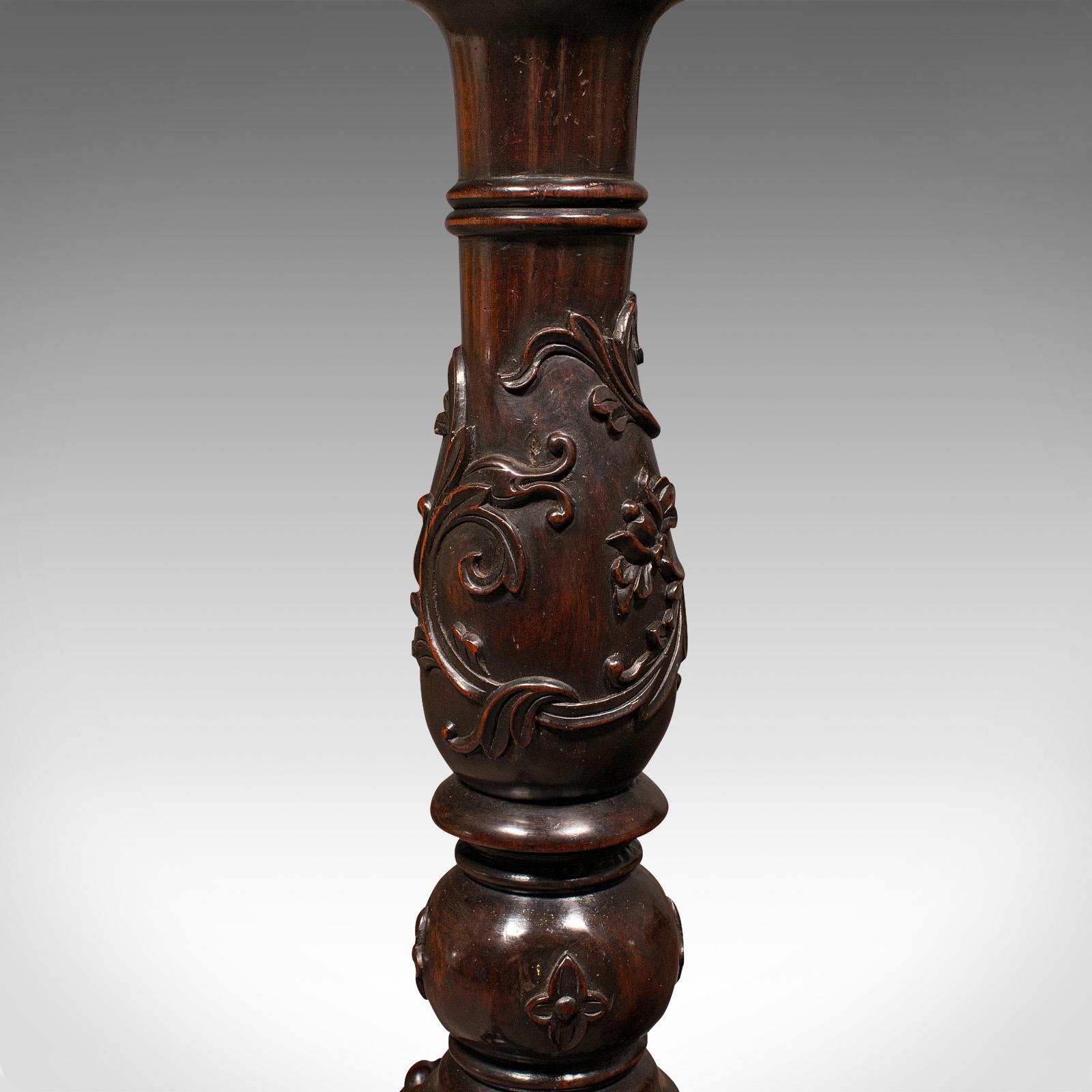 Antique Campaigner Torchere, English, Side Table, Planter Stand, William IV, 1835 en vente 2