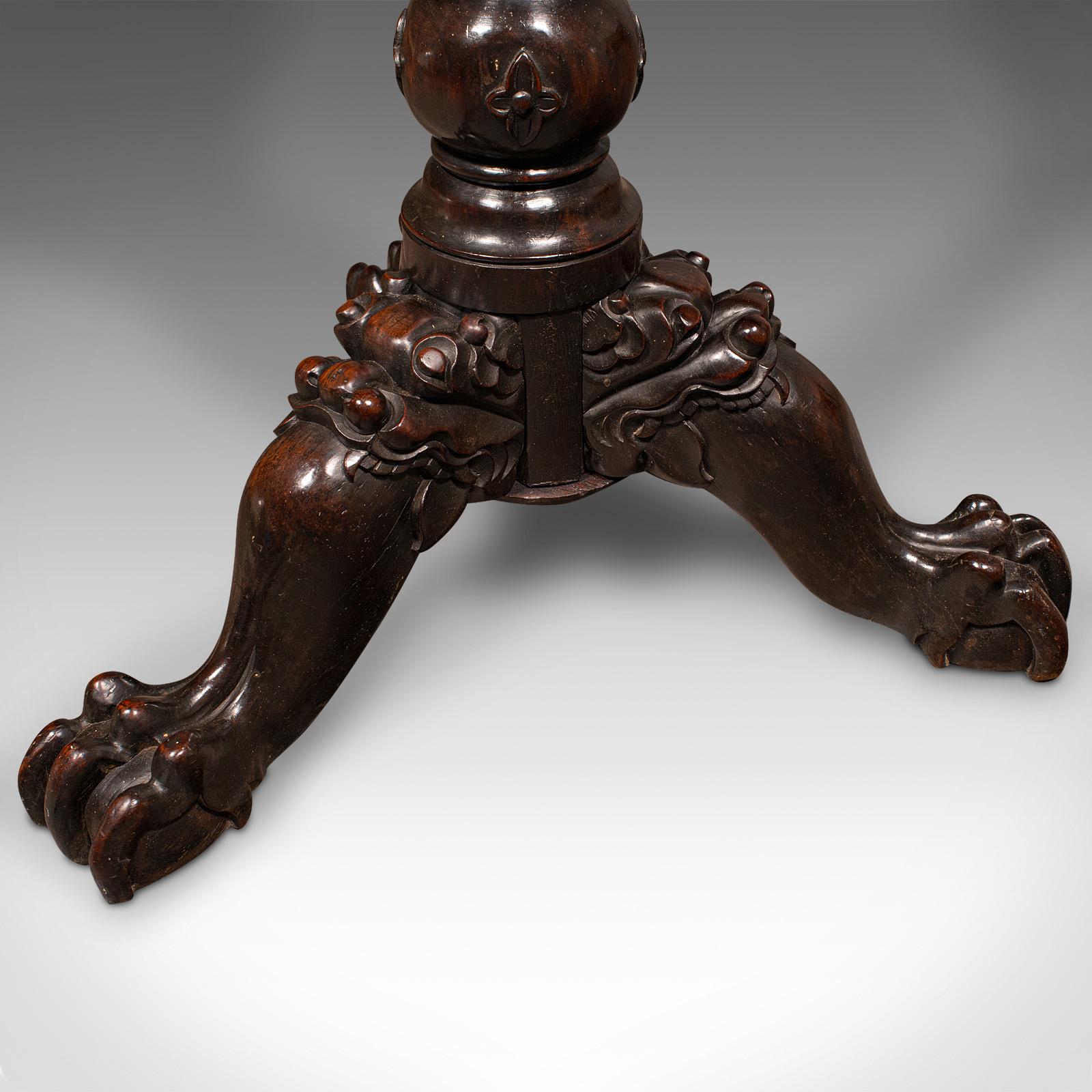 Antique Campaigner Torchere, English, Side Table, Planter Stand, William IV, 1835 en vente 3