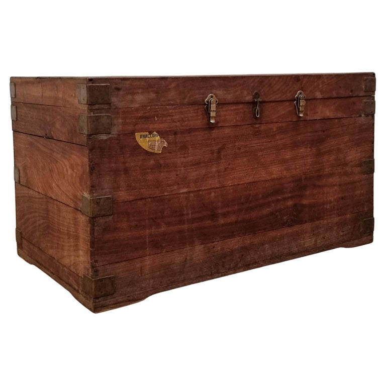 Antique Camphor Travel Chest For Sale at 1stDibs