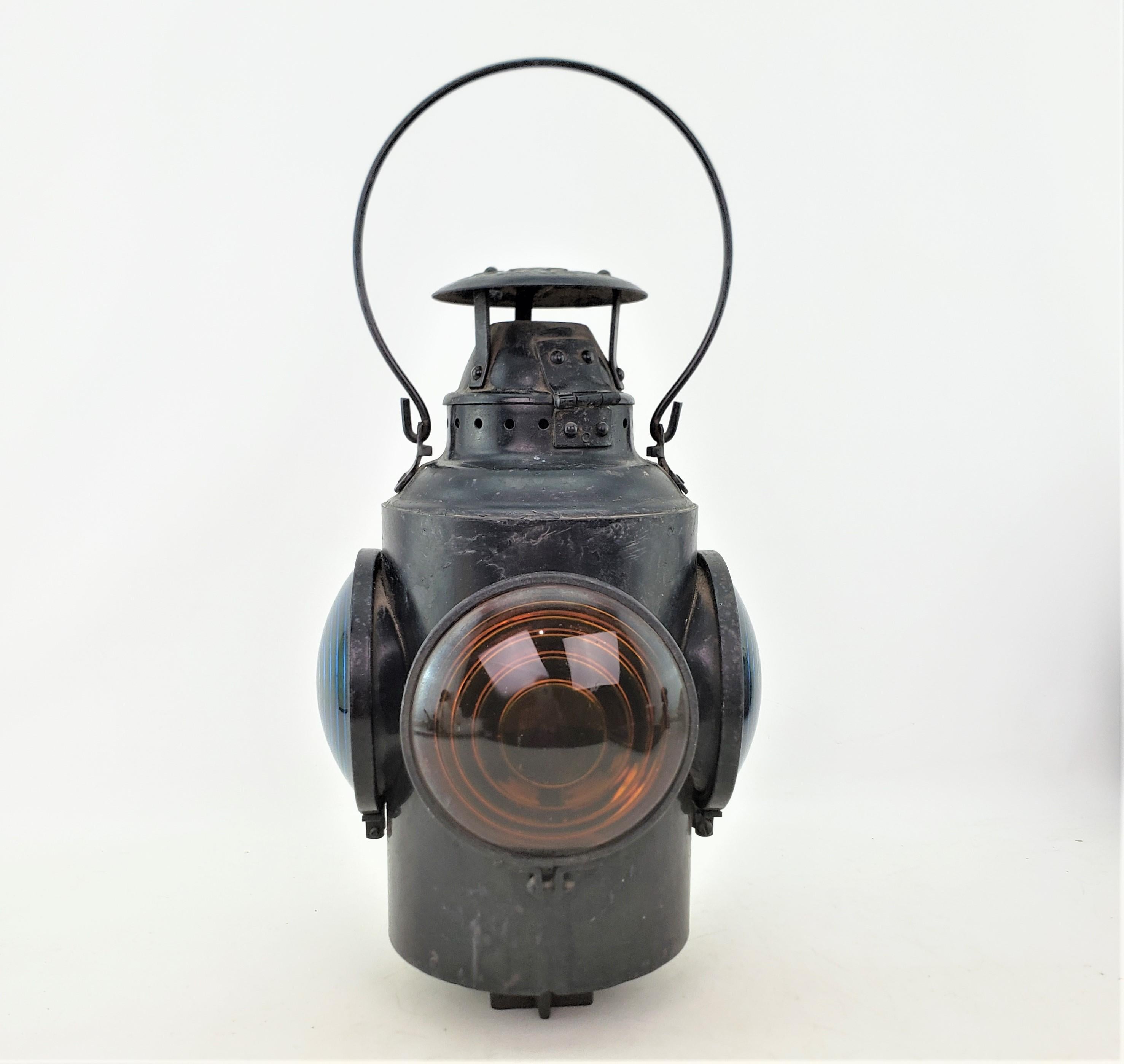 Antiguo farol de señales Piper de los Ferrocarriles Nacionales Canadienses Art Decó
