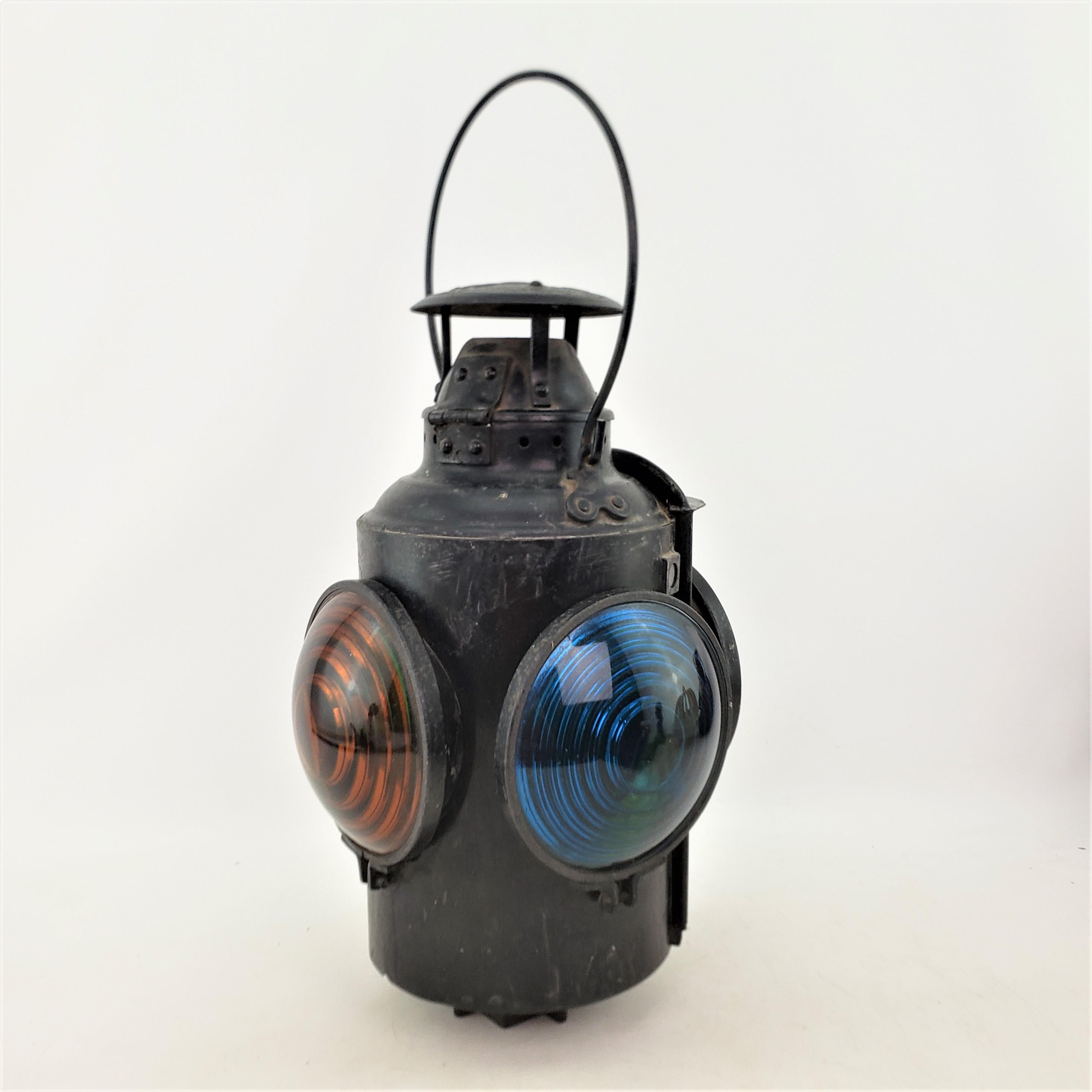 Art Deco Antique Canadian National Railway Piper Signal Lantern For Sale