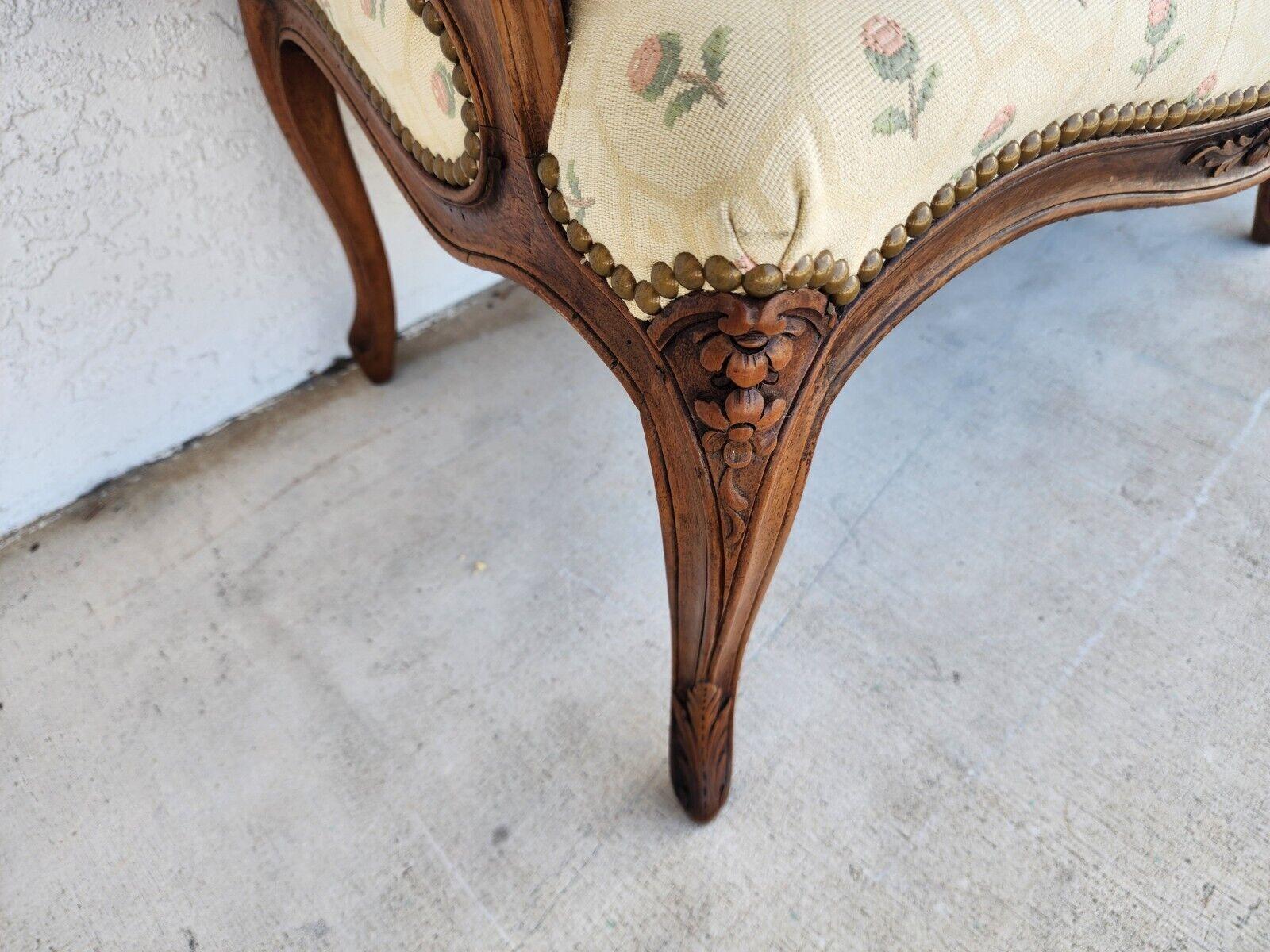 Antique Canape Bench Louis XV Style 1800s For Sale 5