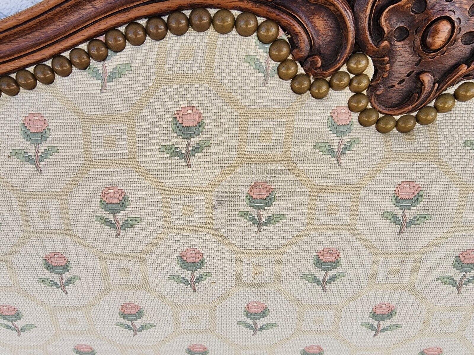 Antike Canape Bank Louis XV Stil 1800s (Baumwolle) im Angebot