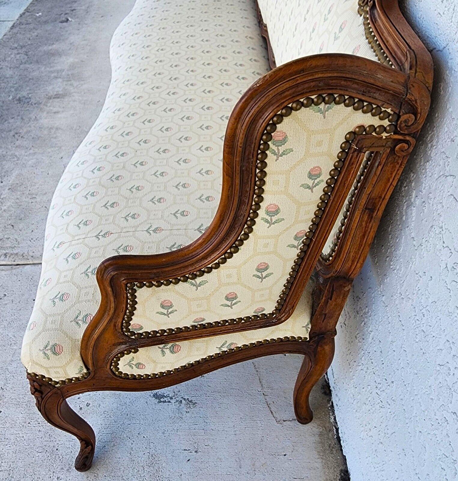 Antique Canape Bench Louis XV Style 1800s For Sale 3