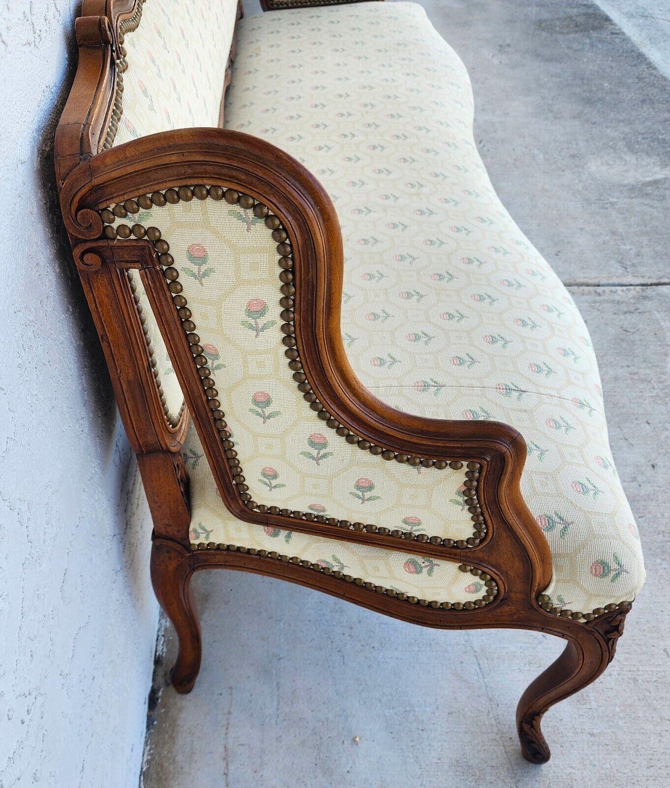 Antique Canape Bench Louis XV Style 1800s For Sale 4