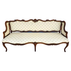 Antique Canape Bench Louis XV Style 1800s