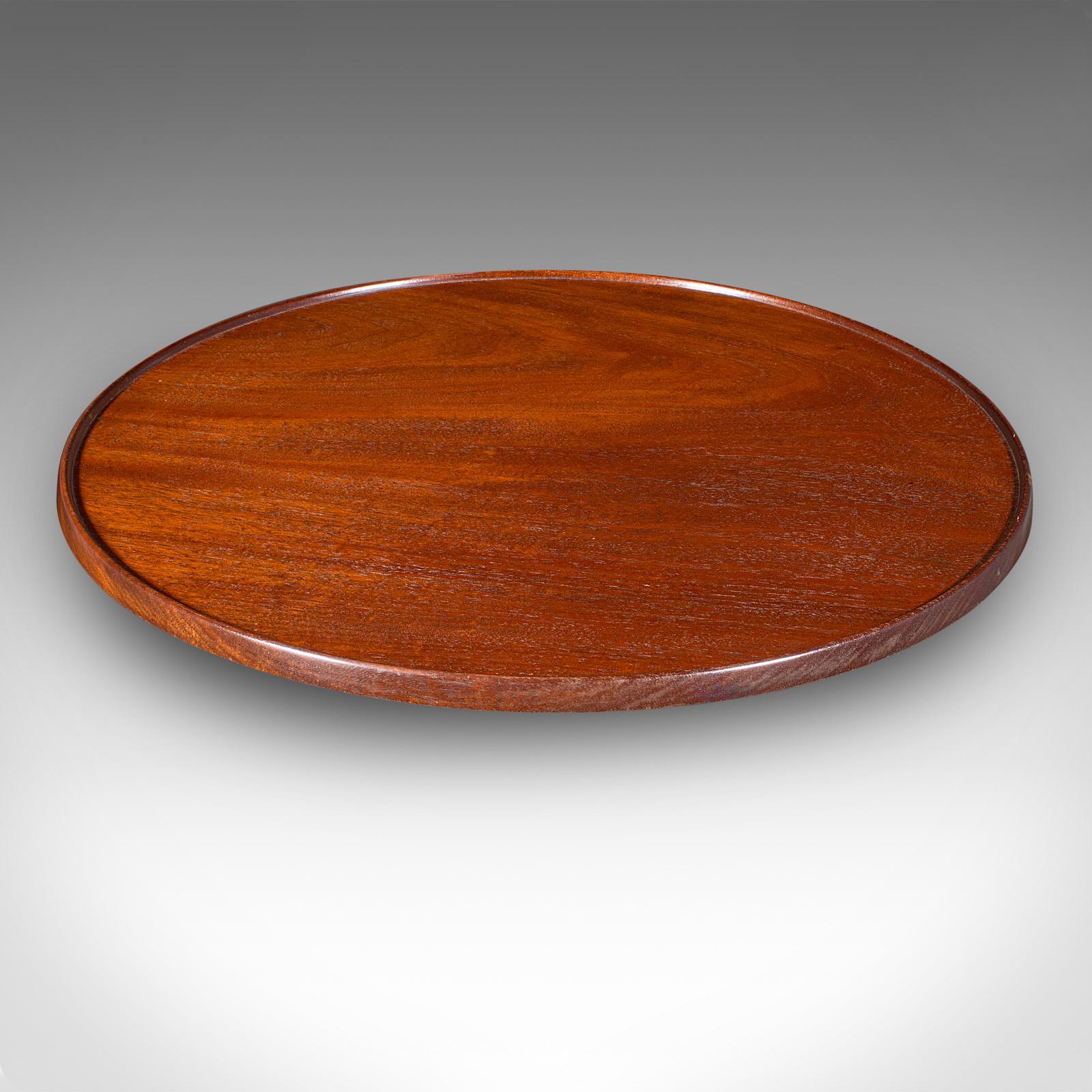 Antiker Canapé-Party-Drehteller, Englisch, Serviertablett, Lazy Susan, Edwardian (Britisch) im Angebot