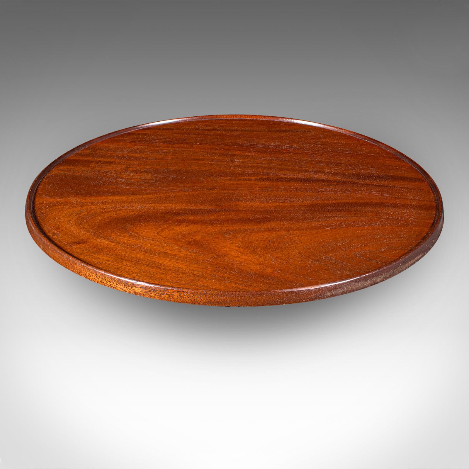 Antiker Canapé-Party-Drehteller, Englisch, Serviertablett, Lazy Susan, Edwardian (20. Jahrhundert) im Angebot