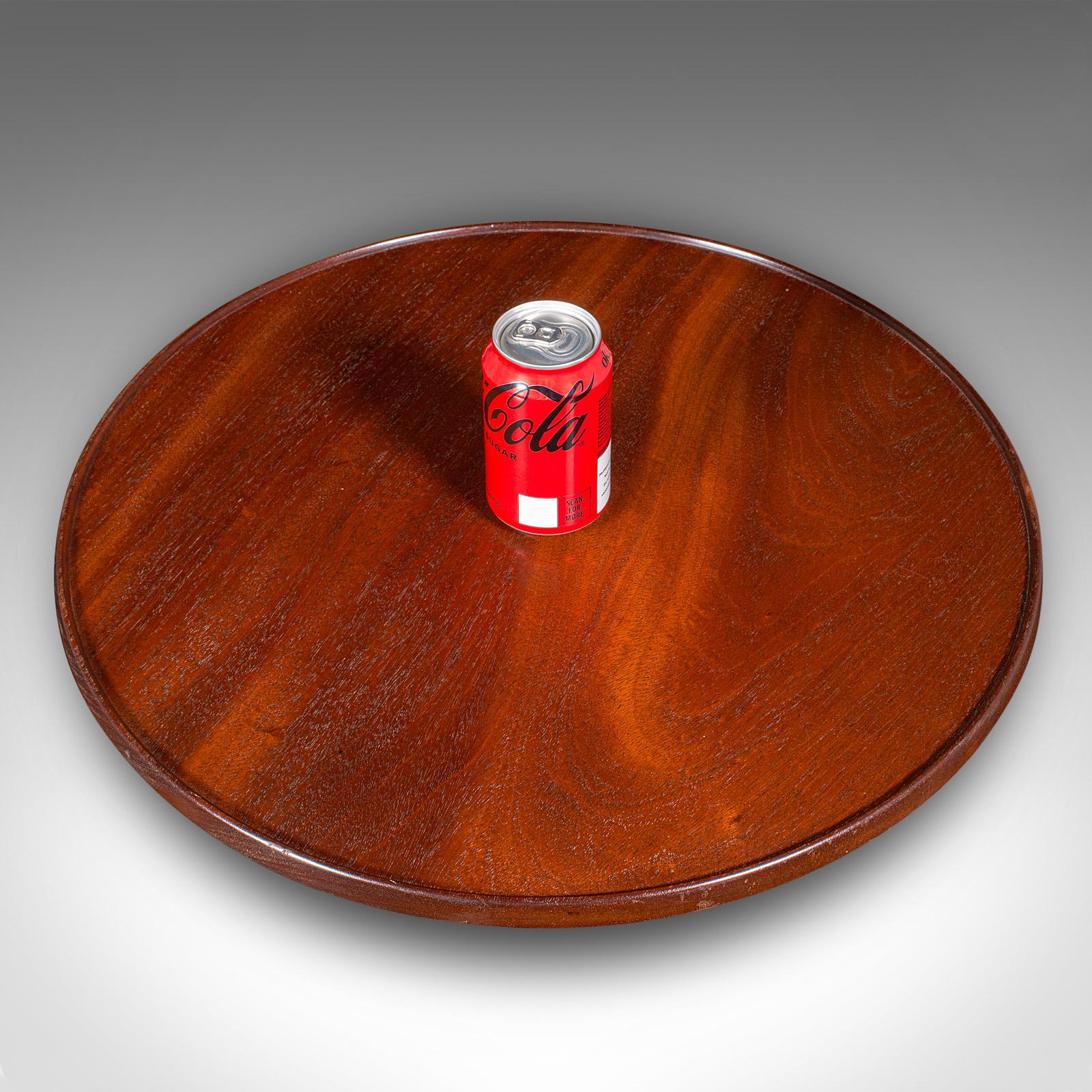 Antiker Canapé-Party-Drehteller, Englisch, Serviertablett, Lazy Susan, Edwardian im Angebot 1