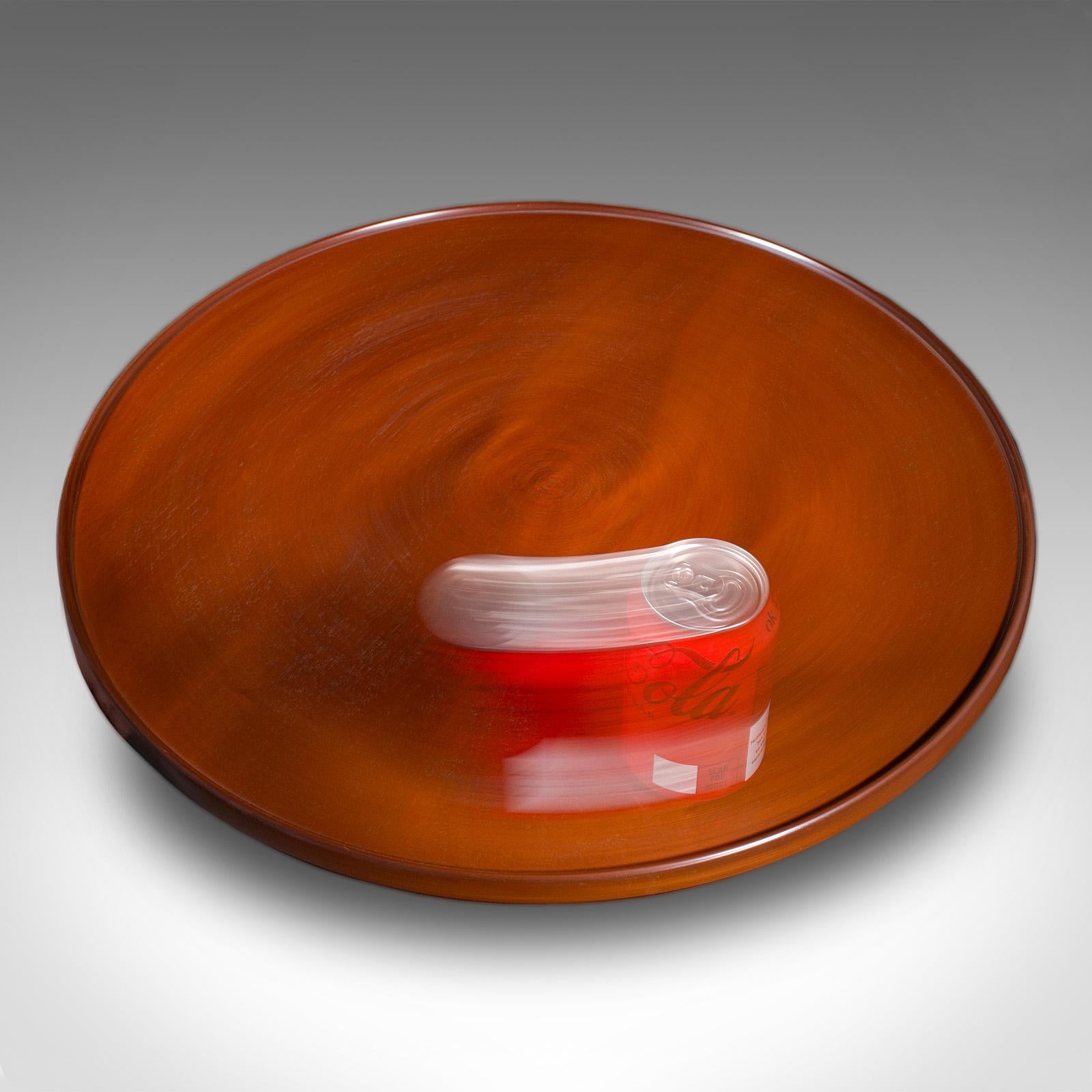 Antiker Canapé-Party-Drehteller, Englisch, Serviertablett, Lazy Susan, Edwardian im Angebot 2
