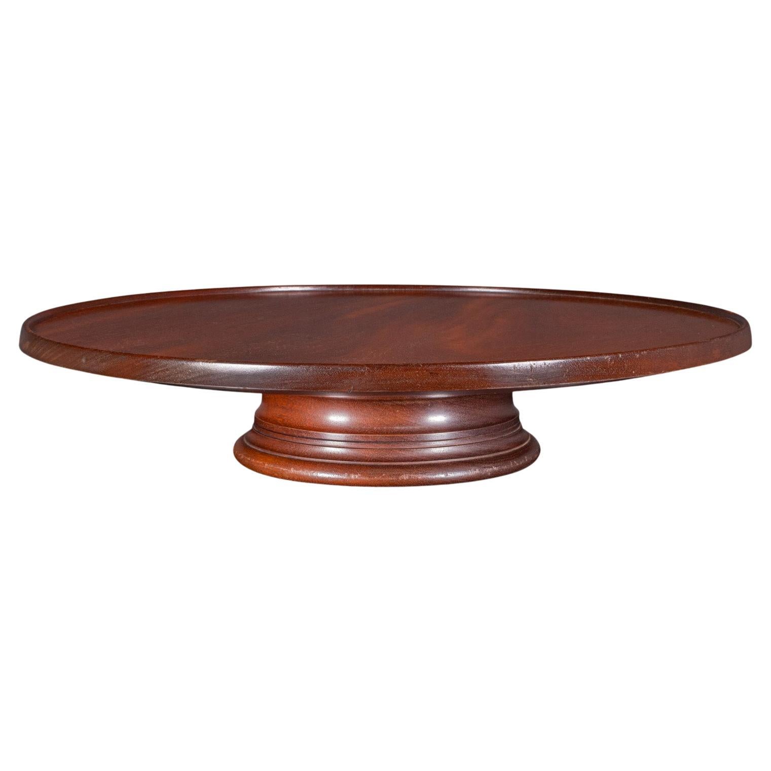 Antique Canapé Party Turntable, English, Serving Tray, Lazy Susan, Edwardian