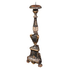 Antique Candle Pricket, English, Ebonised, Candlestick, Centrepiece, Georgian