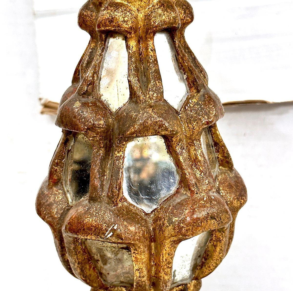 Early 20th Century Antique Candlesitck Lamp For Sale