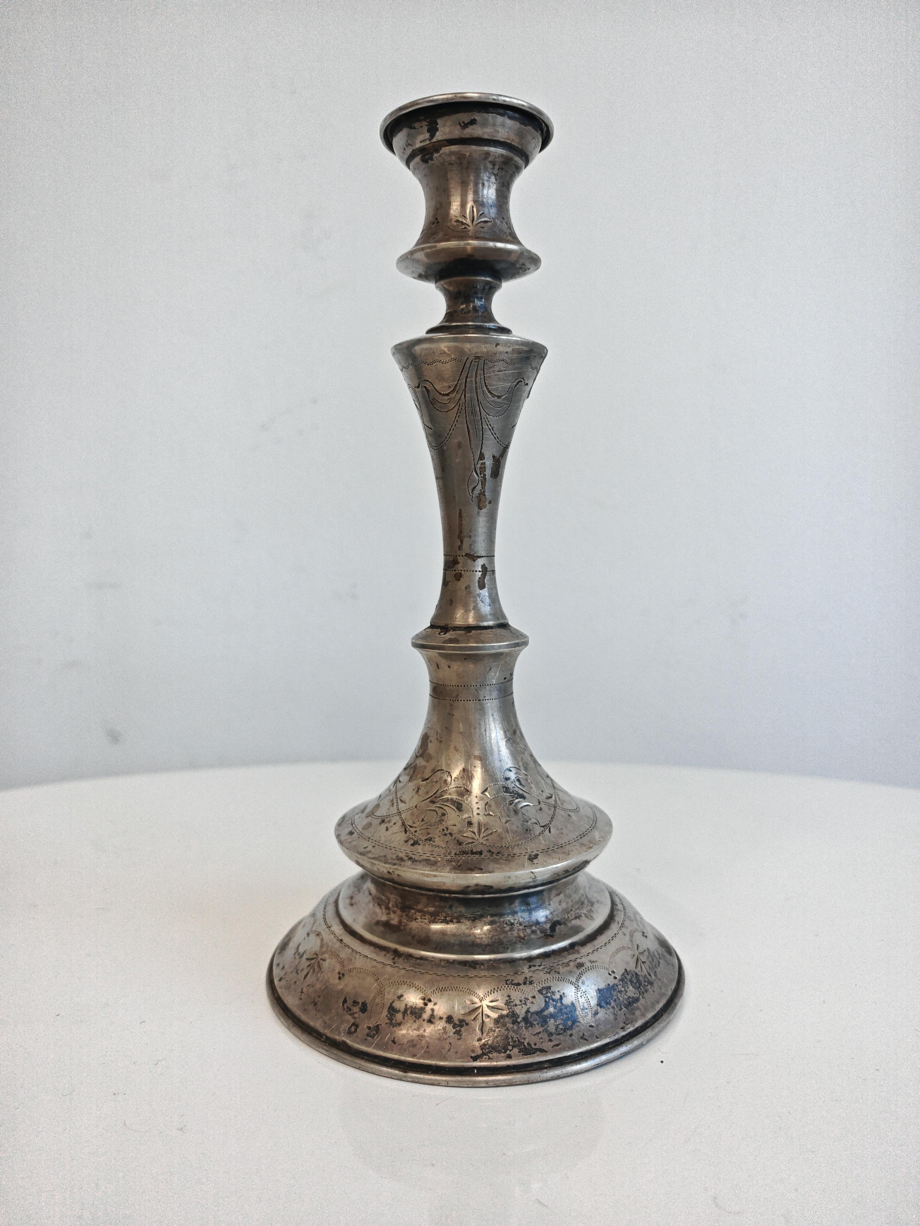 Antico candeliere in argento, Austria, XIX secolo in vendita 2