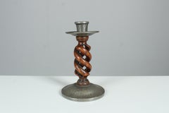 Antique Candlestick, Stamped Tudric Pewter, circa 1905