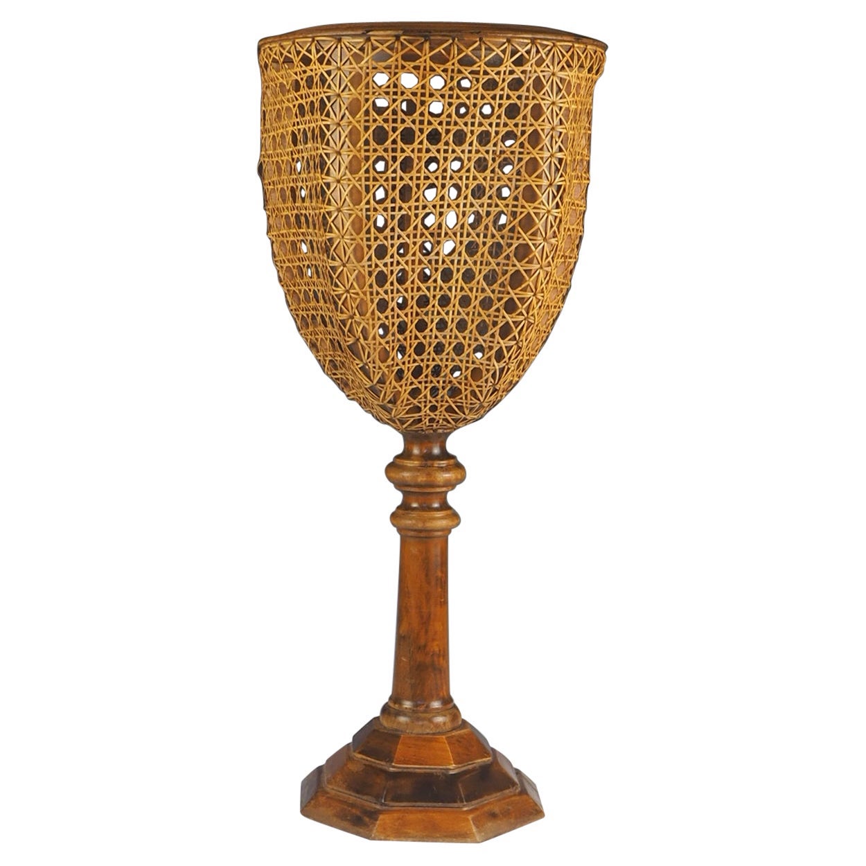 Portapiante in canna e legno da frutto dei primi del
900