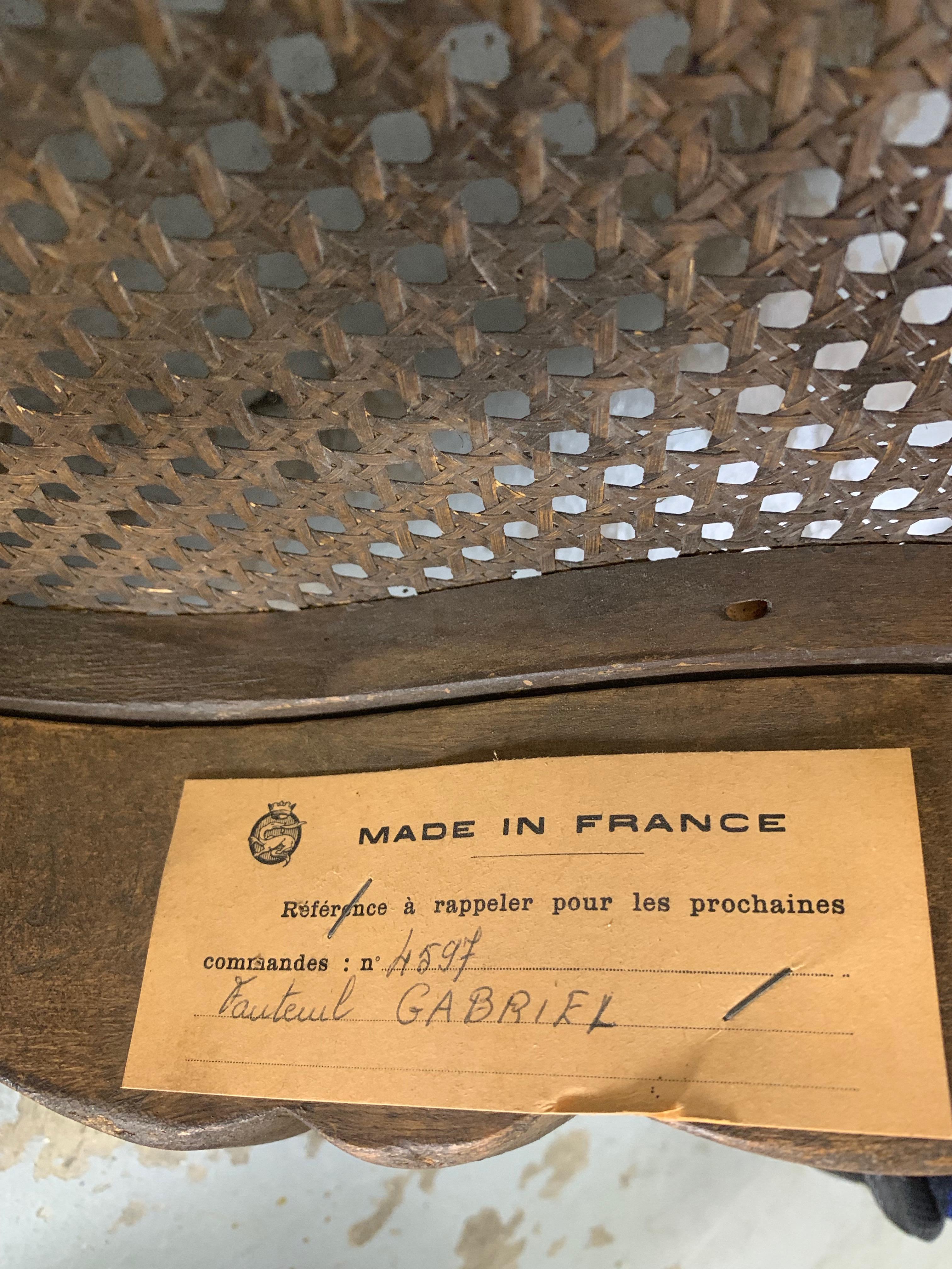 Antique Cane Corner Chair For Sale 6