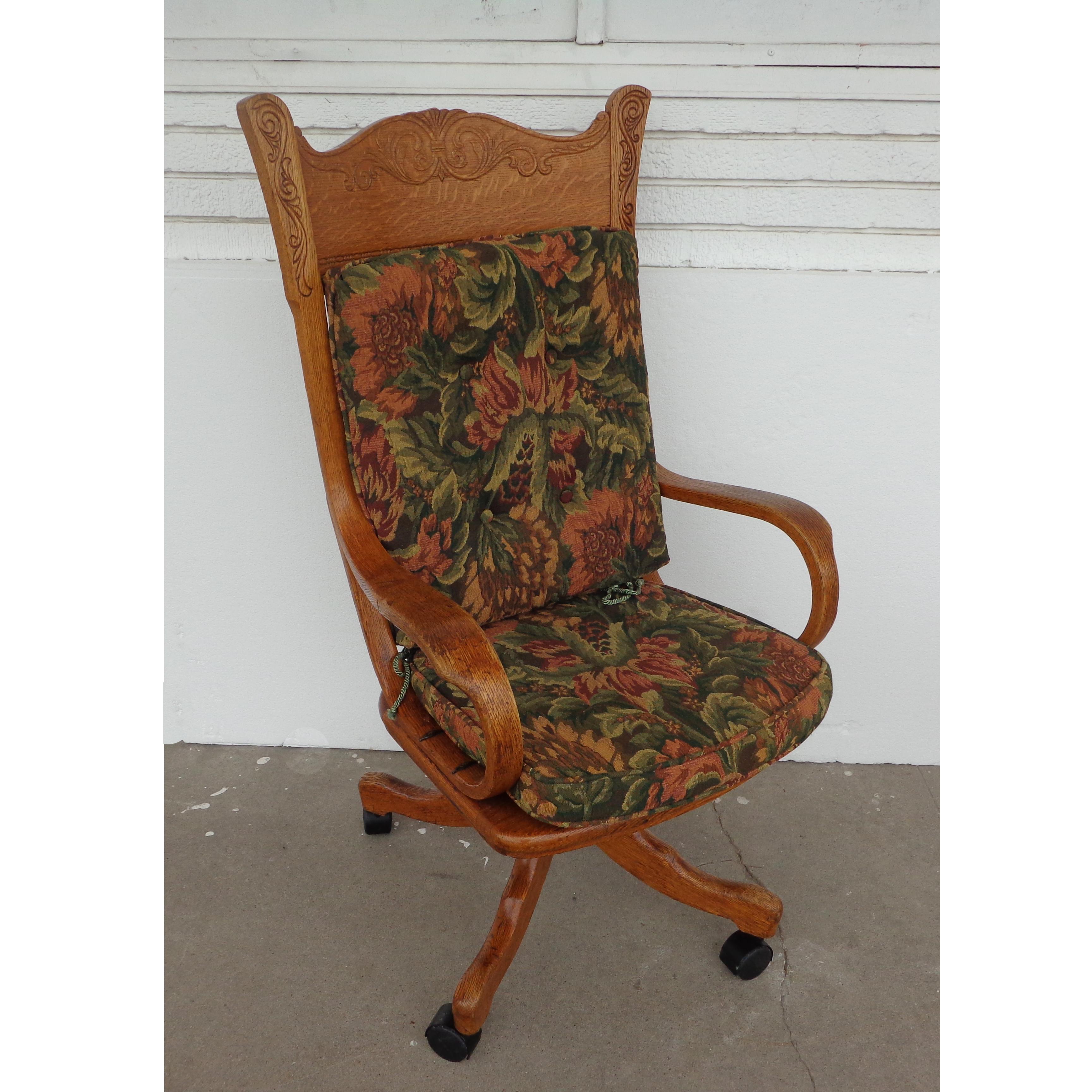 antique wooden office chair