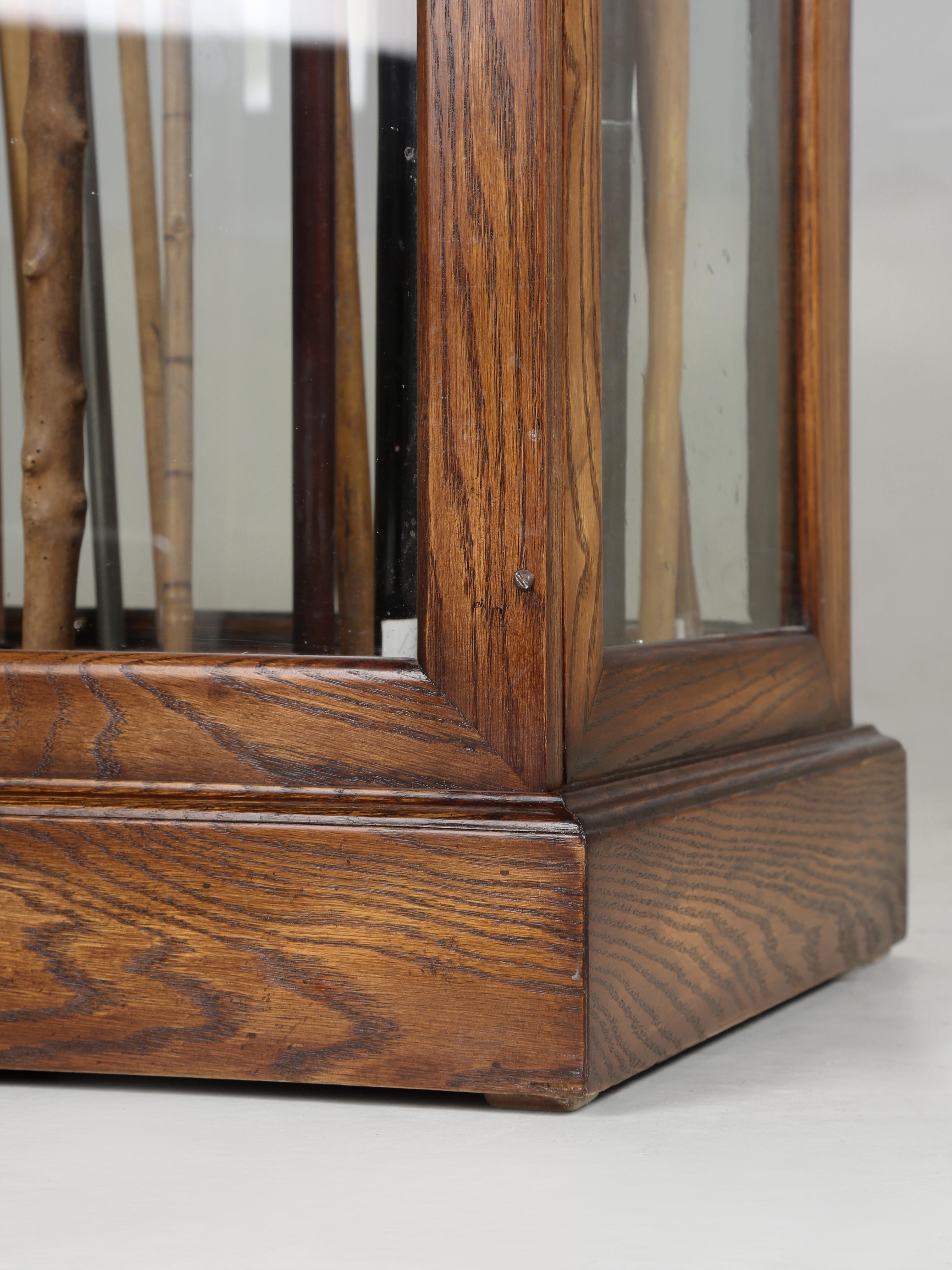 Antique Cane or Umbrella Display Cabinet from a Commercial Store Fully Restored en vente 6