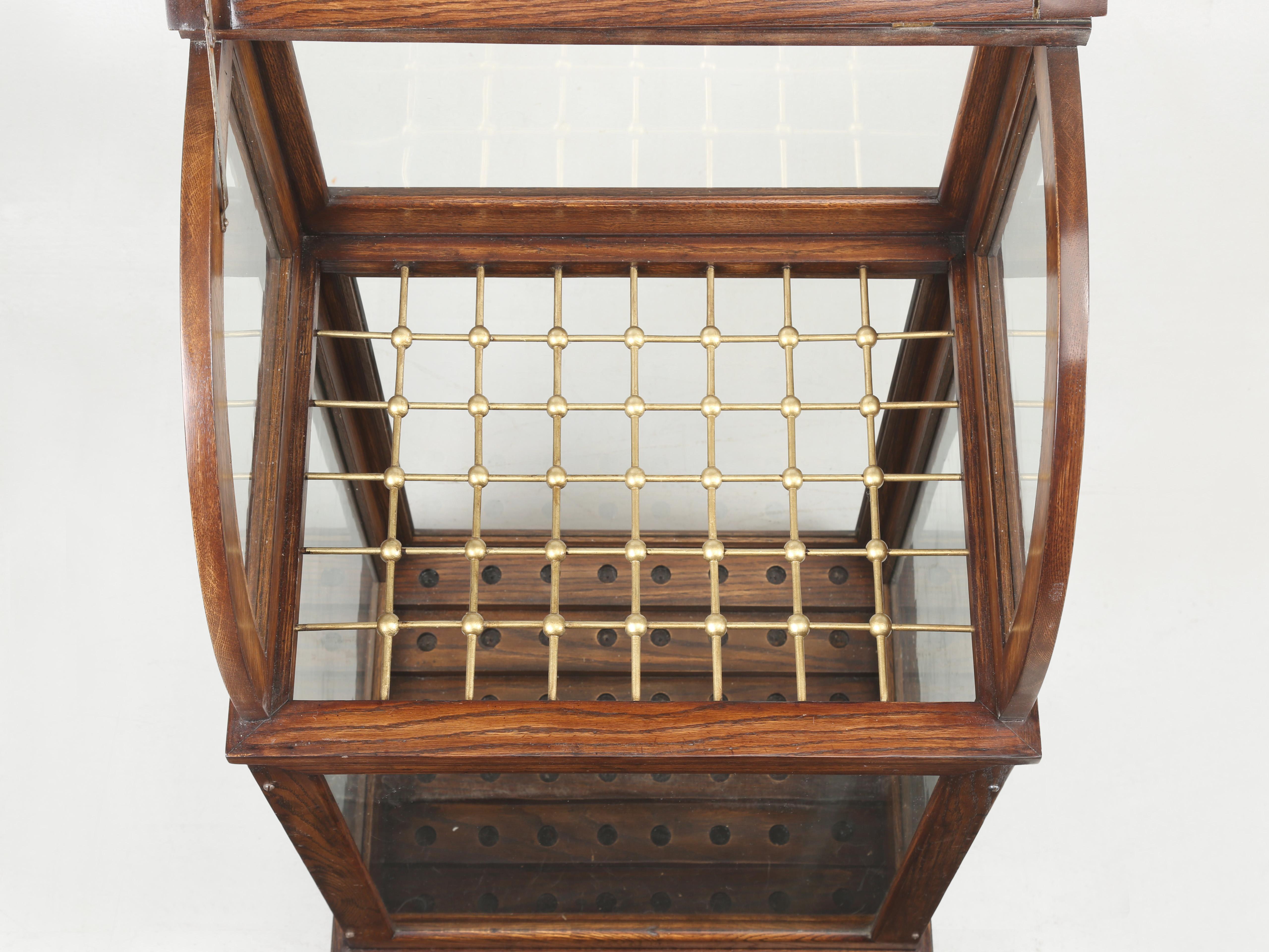 Antique Cane or Umbrella Display Cabinet from a Commercial Store Fully Restored en vente 8