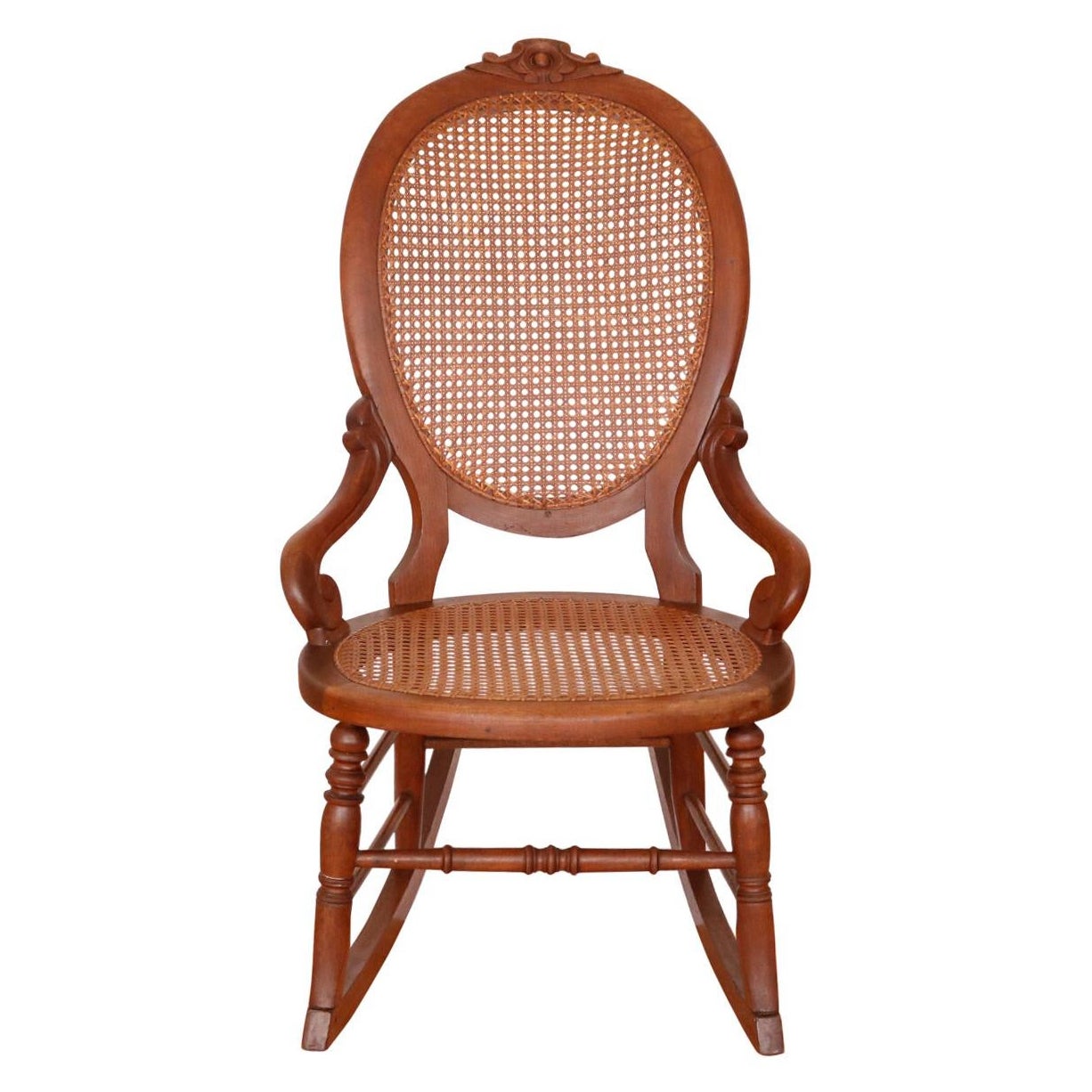 Antique Caned Rocking Chair