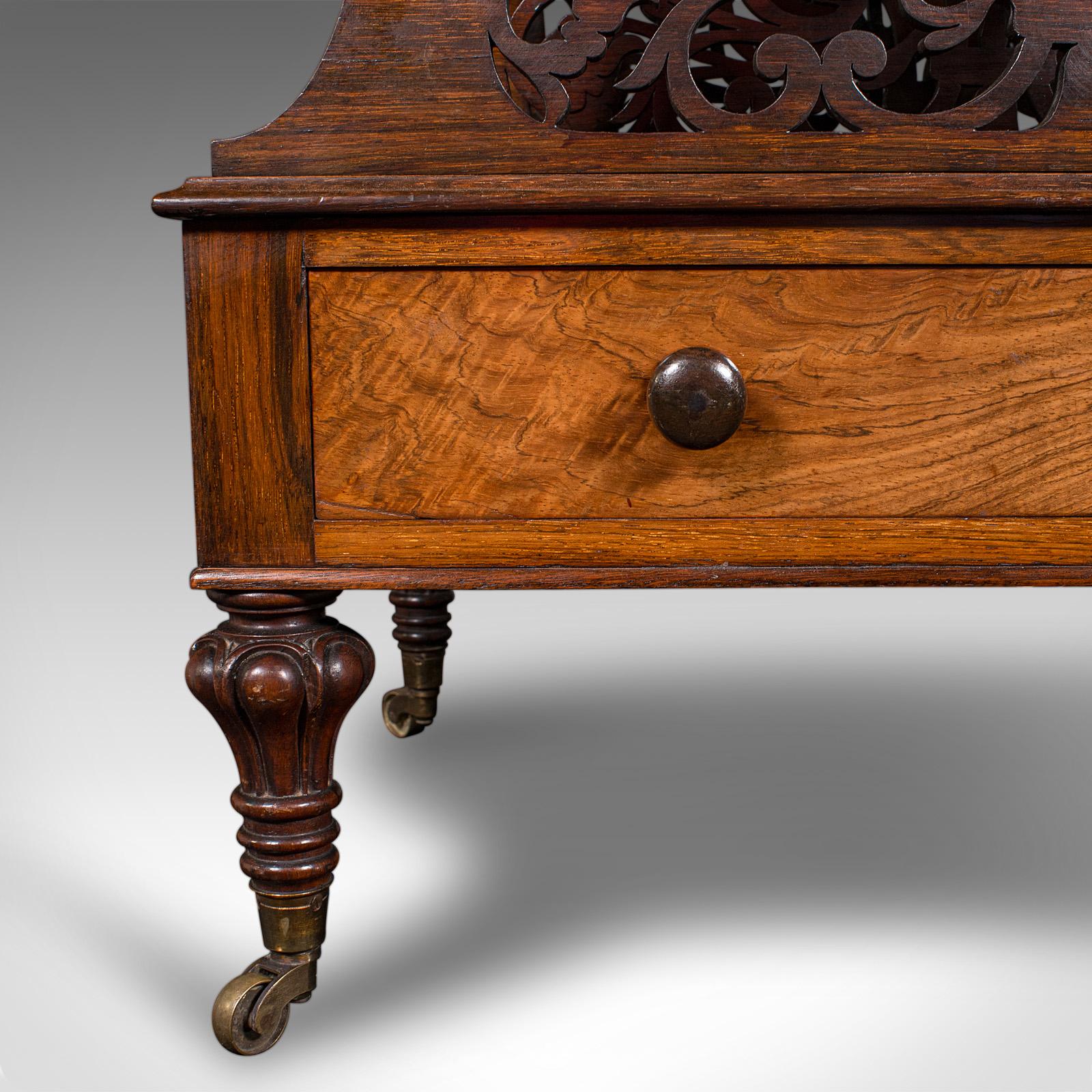 Antiker Canterbury, Englisch, Landhaus, Zeitschriftenständer, William IV, C.1835 im Angebot 4