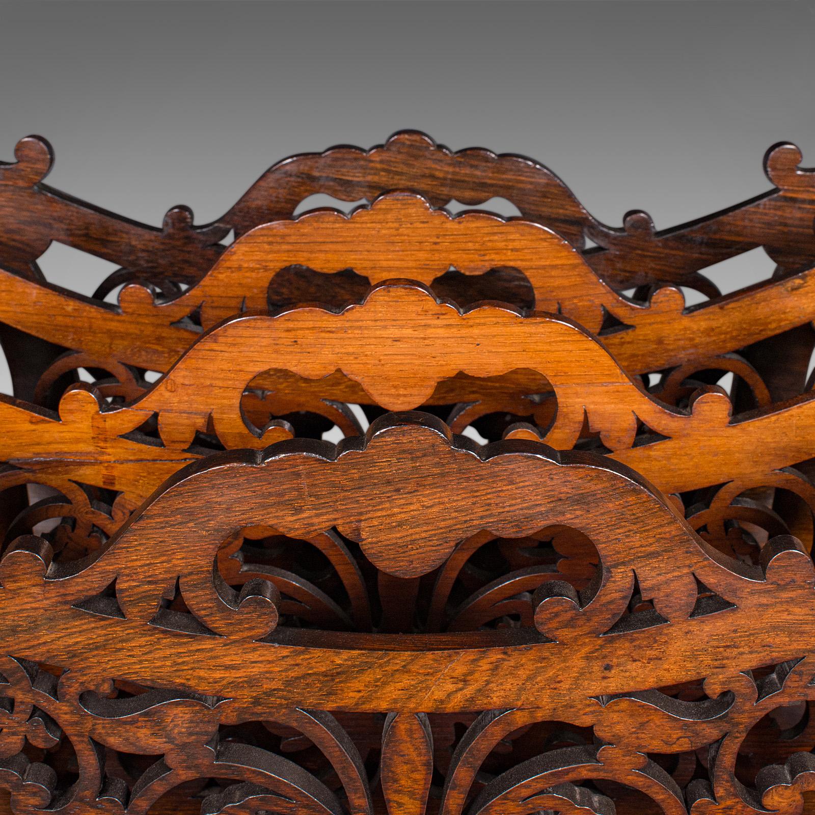 Antiker Canterbury, Englisch, Landhaus, Zeitschriftenständer, William IV, C.1835 im Angebot 2